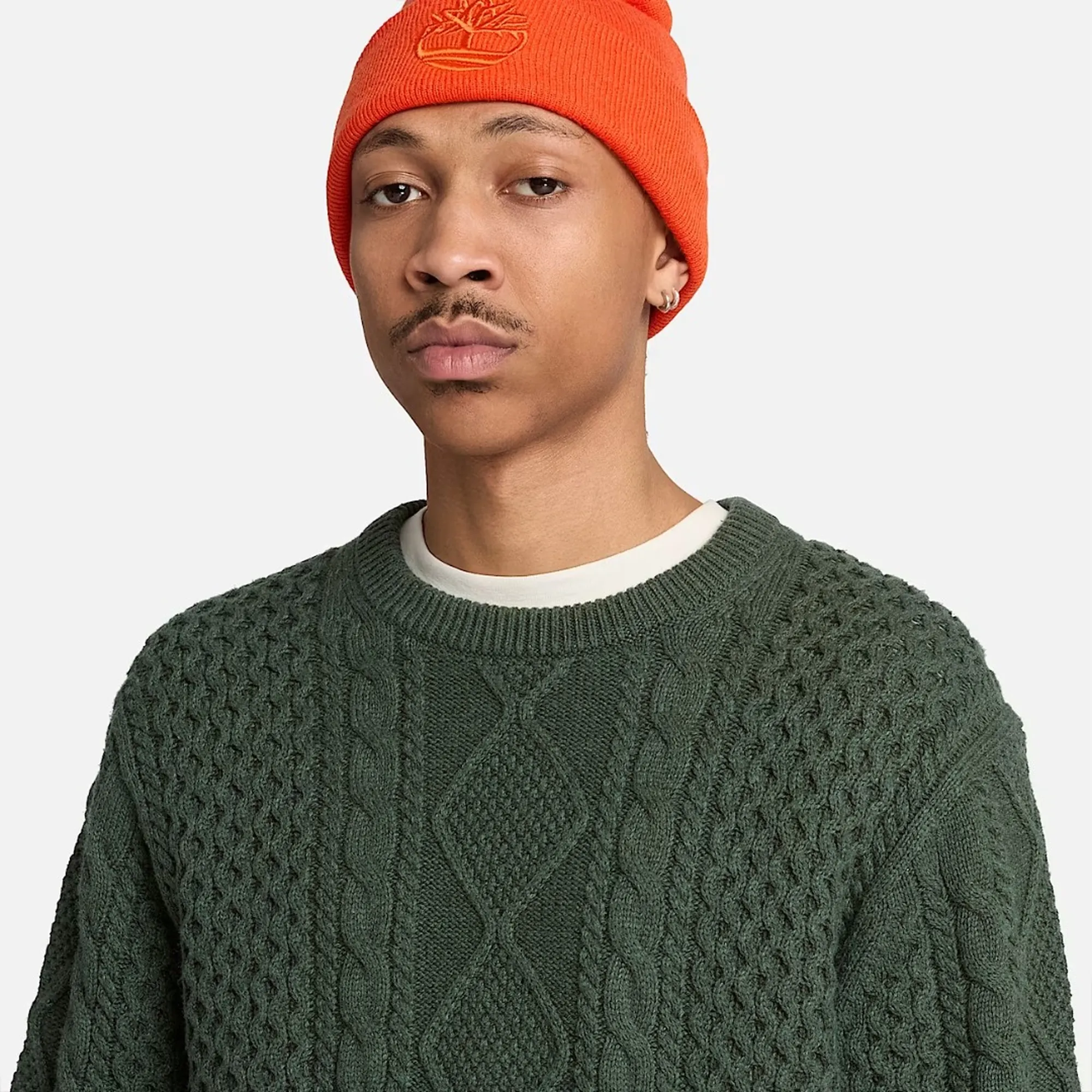 Timberland B'Philips Brook Cable Knit Sweater' Green Tbc0Yhd4Alb 192503