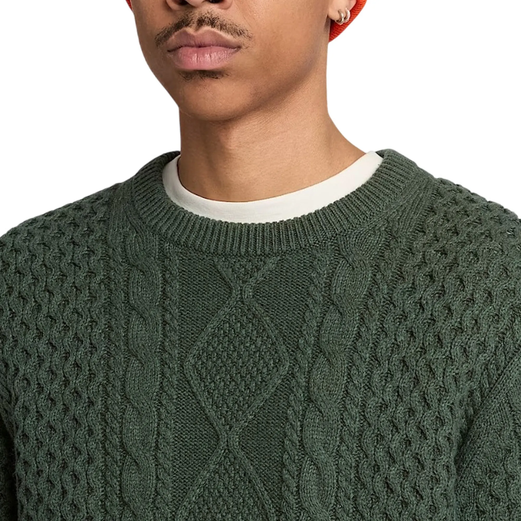 Timberland Maglione A Trecce Philips Brook Verde Tbc0Yhd4Alb 193936