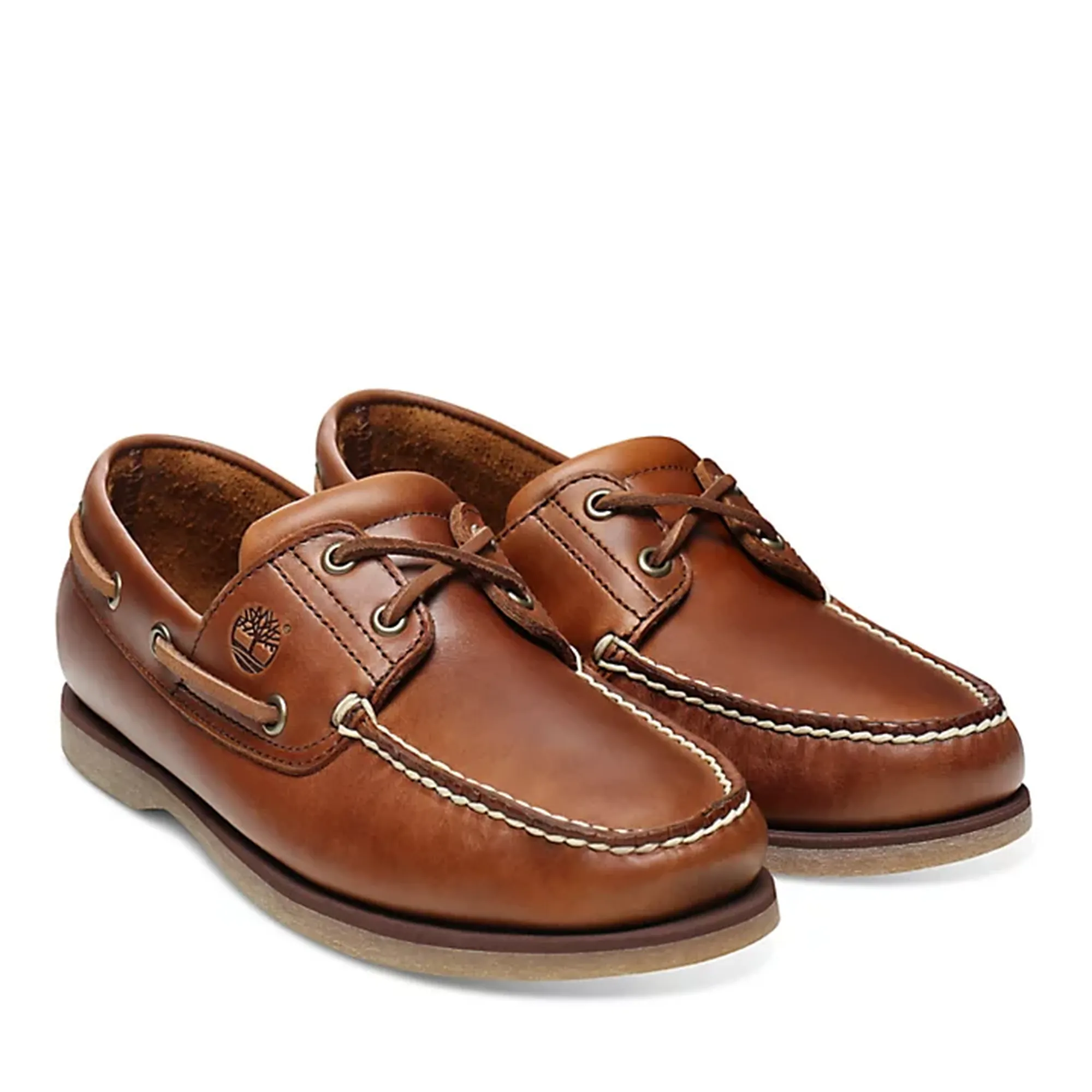 Timberland B'Classic Boat Shoe In Full Grain Leather' Brown Tb0A232Xf74 45680