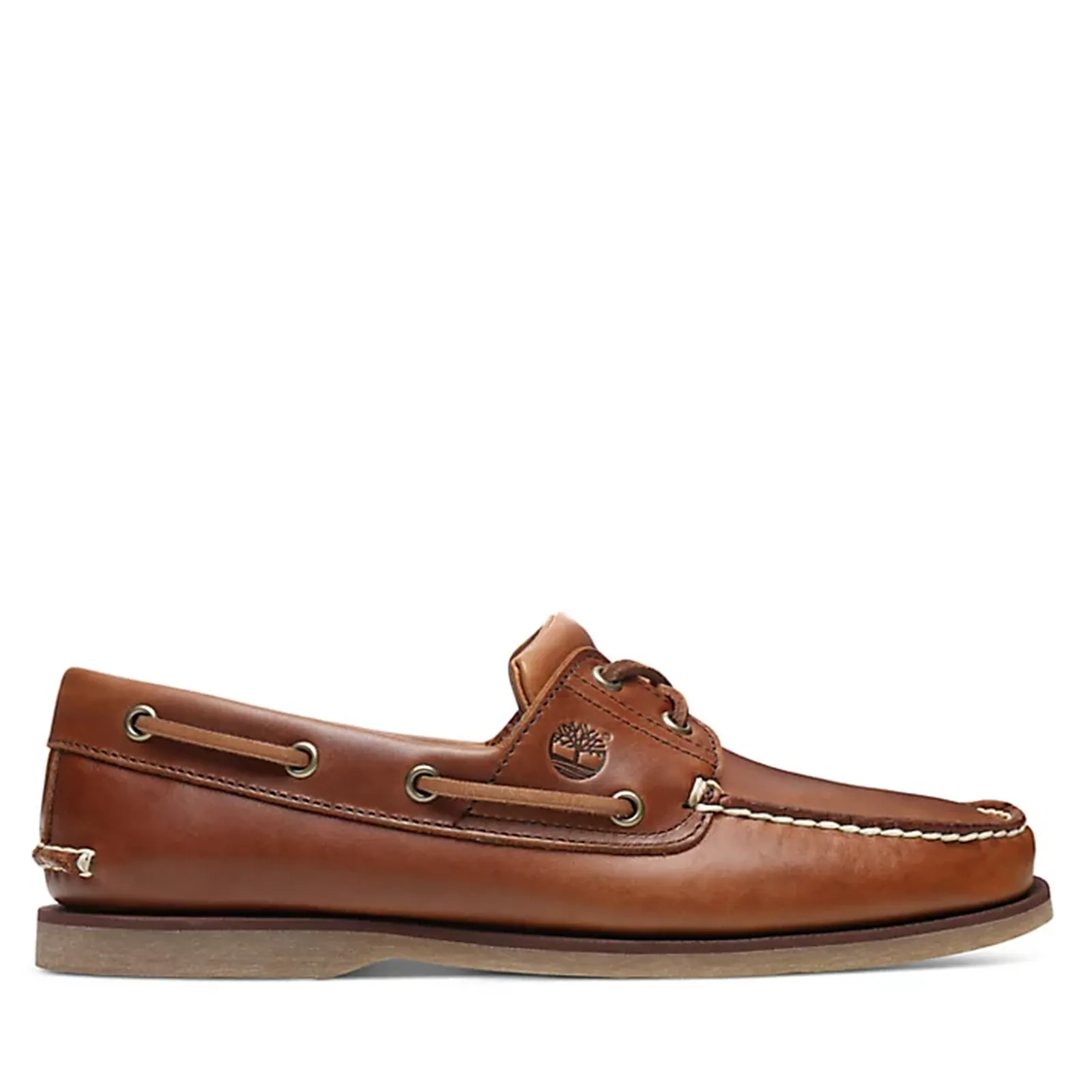 Timberland Scarpa Da Barca Classica In Pelle Pieno Fiore Marrone Tb0A232Xf74 45687