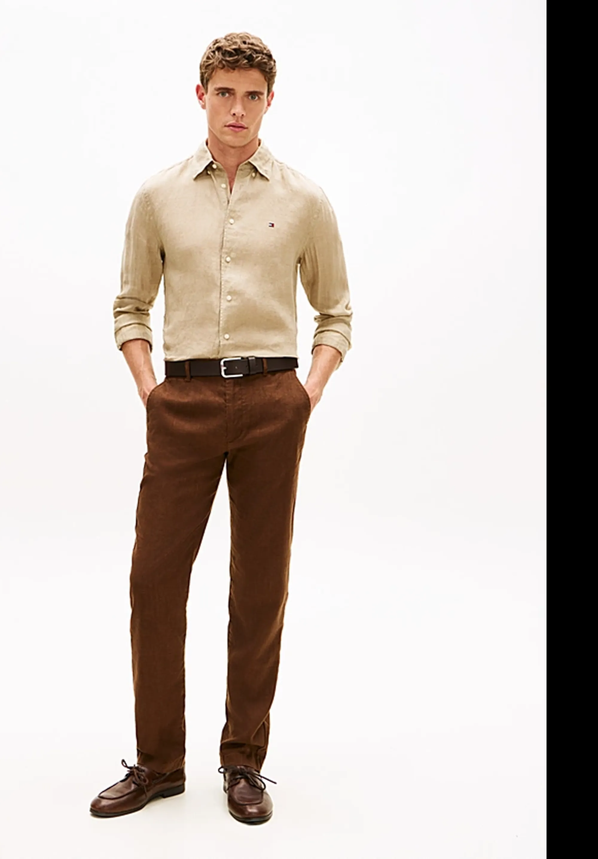 Tommy Hilfiger Camicia Beige Mw0Mw41530 176570