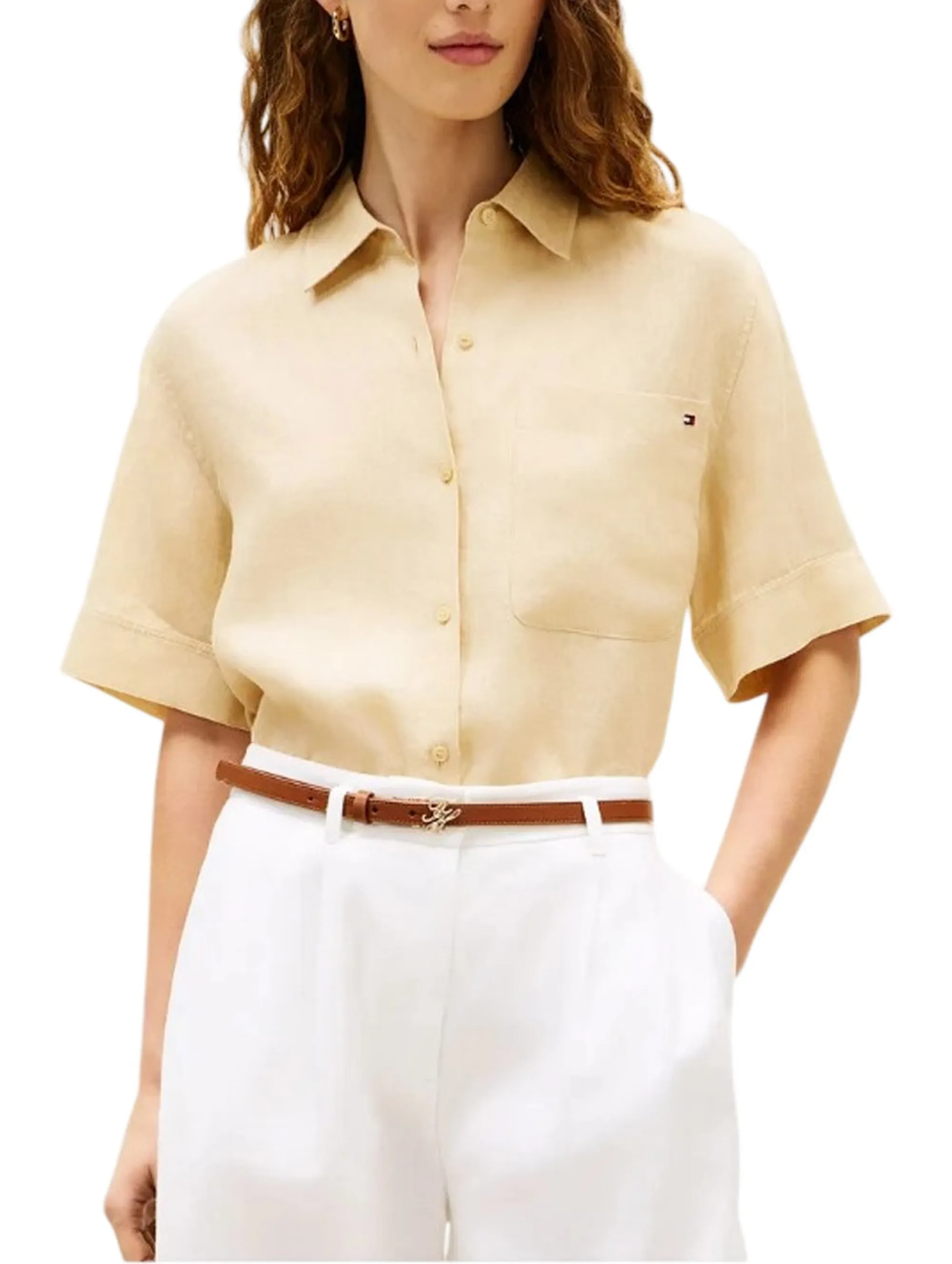 Tommy Hilfiger B'Shirt ' Beige Ww0Ww48925 181206