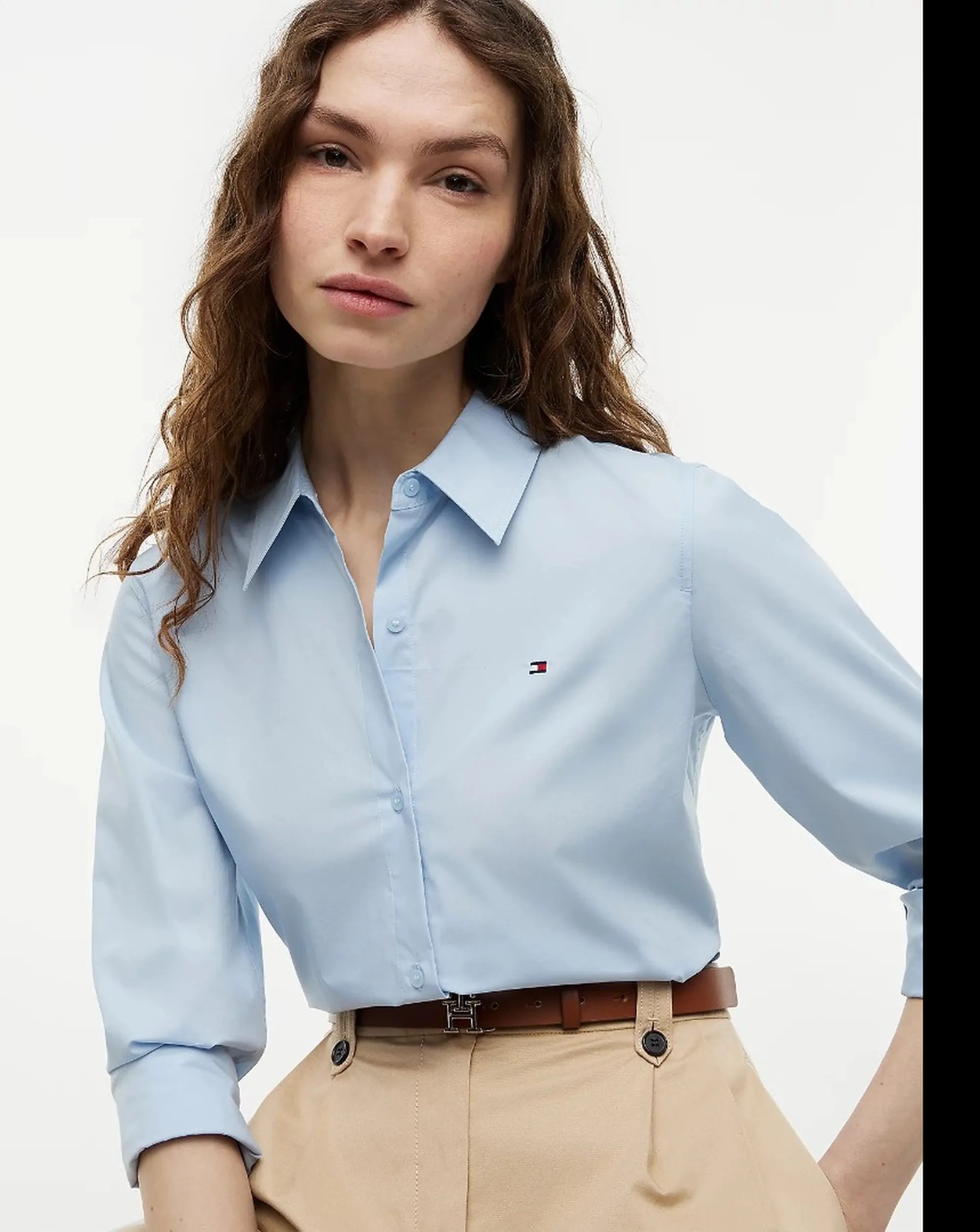 Tommy Hilfiger Camicia Classic Cielo Ww0Ww47169 184244