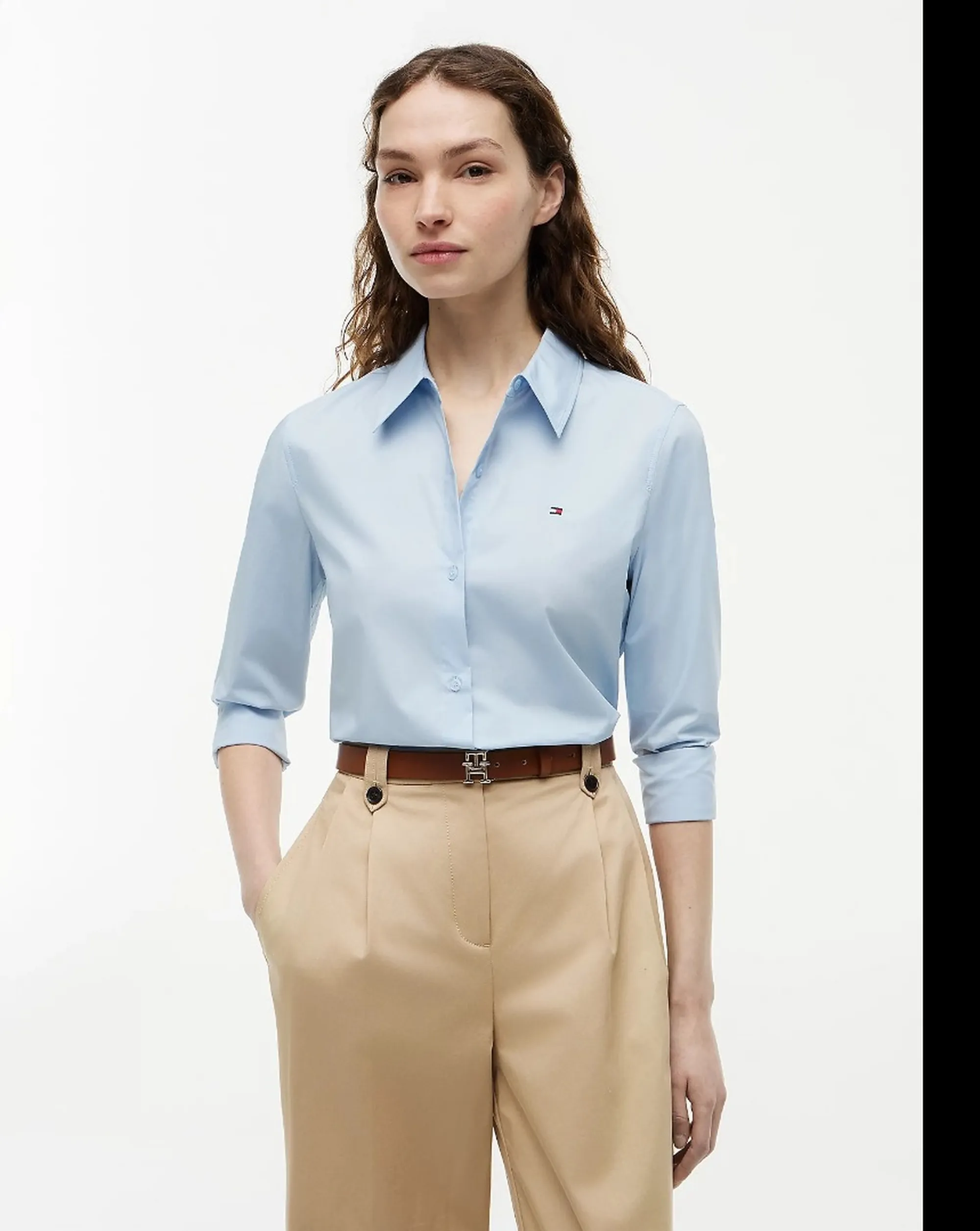 Tommy Hilfiger Camicia Classic Cielo Ww0Ww47169 184246
