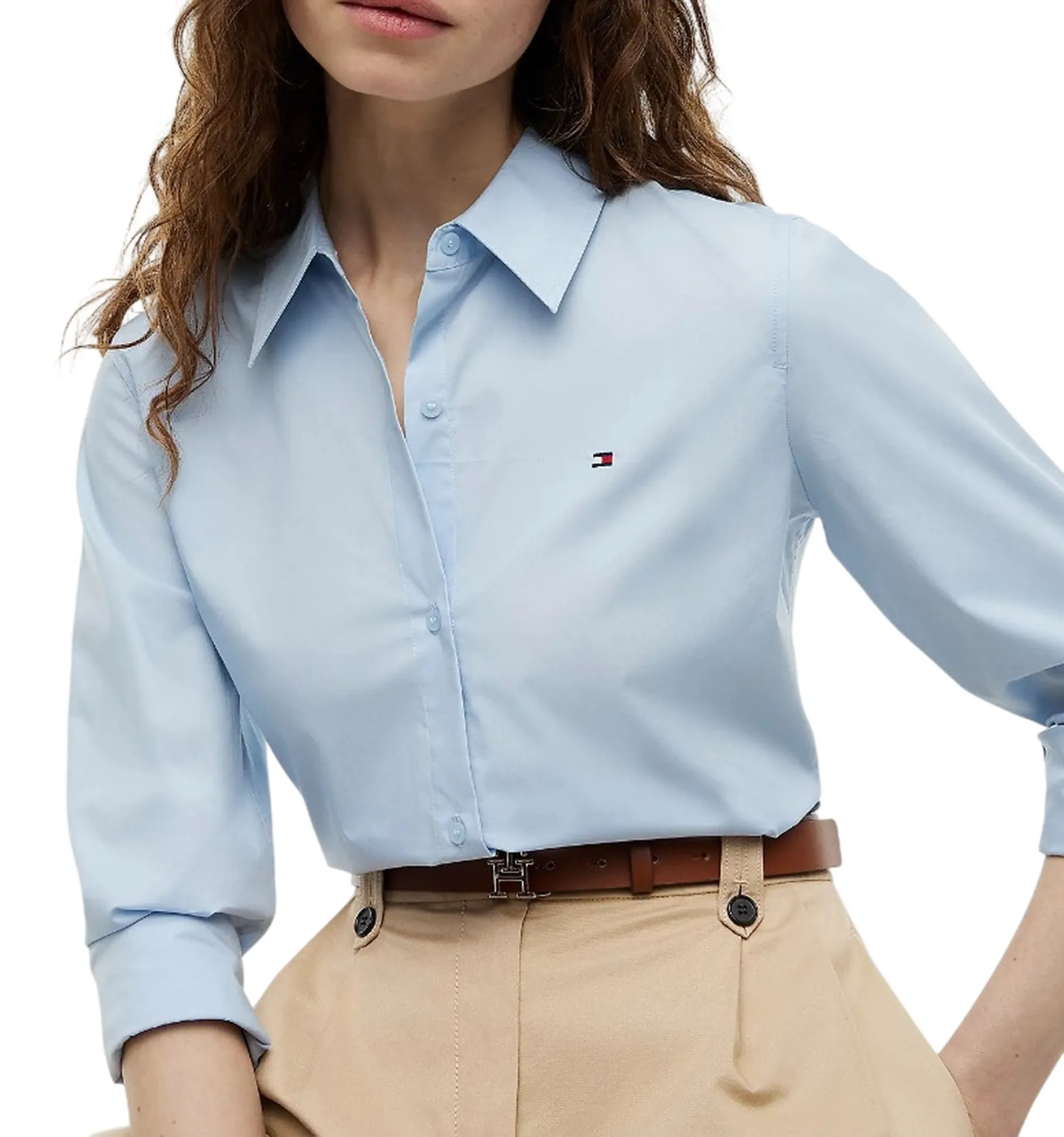 Tommy Hilfiger Camicia Classic Cielo Ww0Ww47169 185171