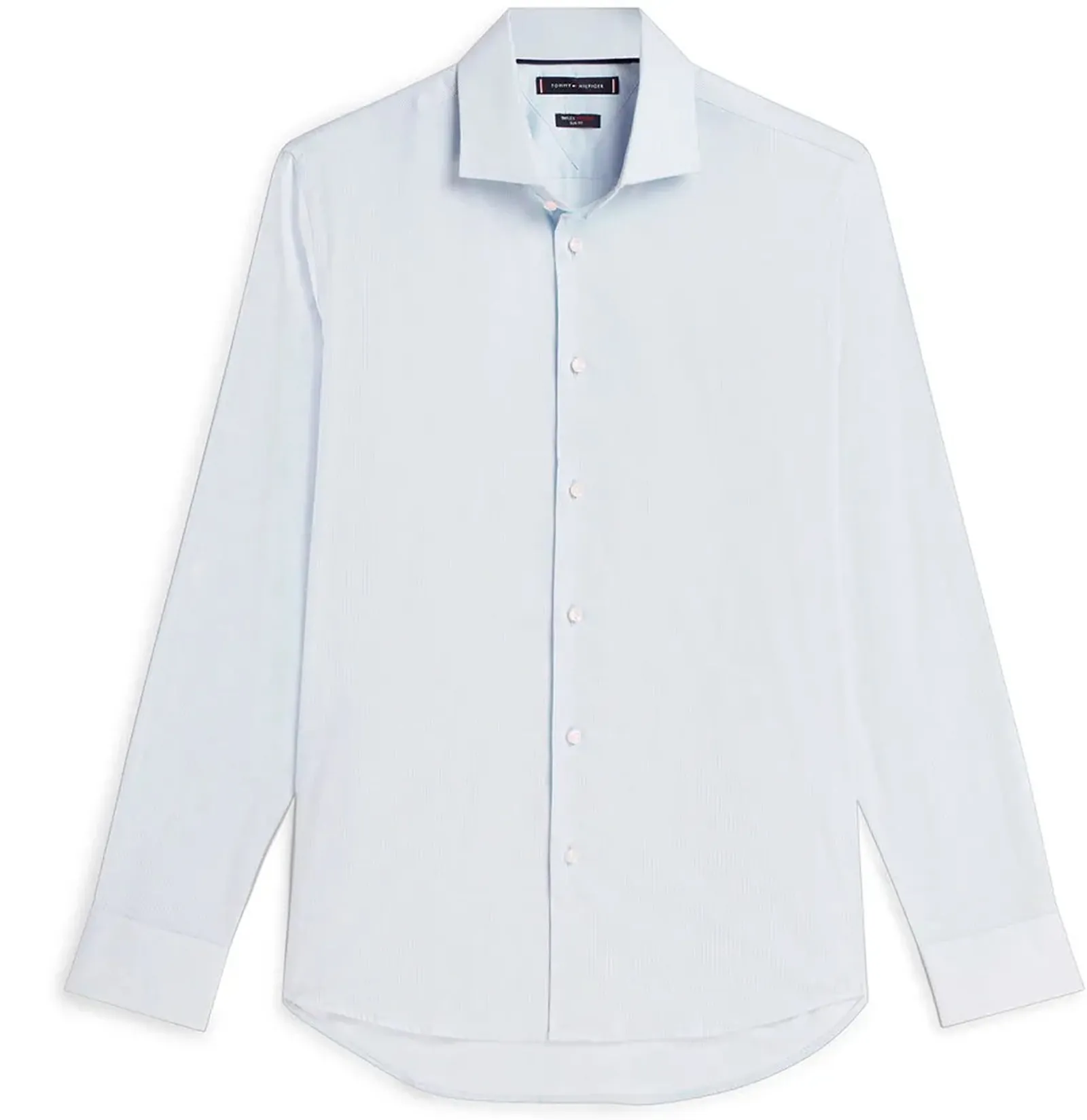 Tommy Hilfiger Camicia Flex Collar Celeste Mw0Mw43744 184351