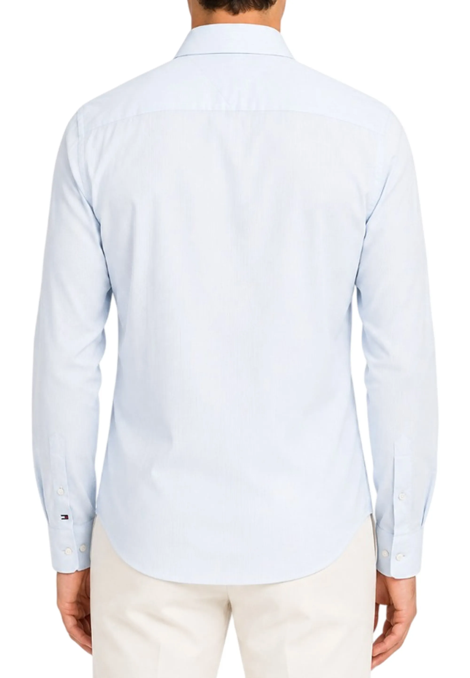Tommy Hilfiger Camicia Flex Collar Celeste Mw0Mw43744 185317