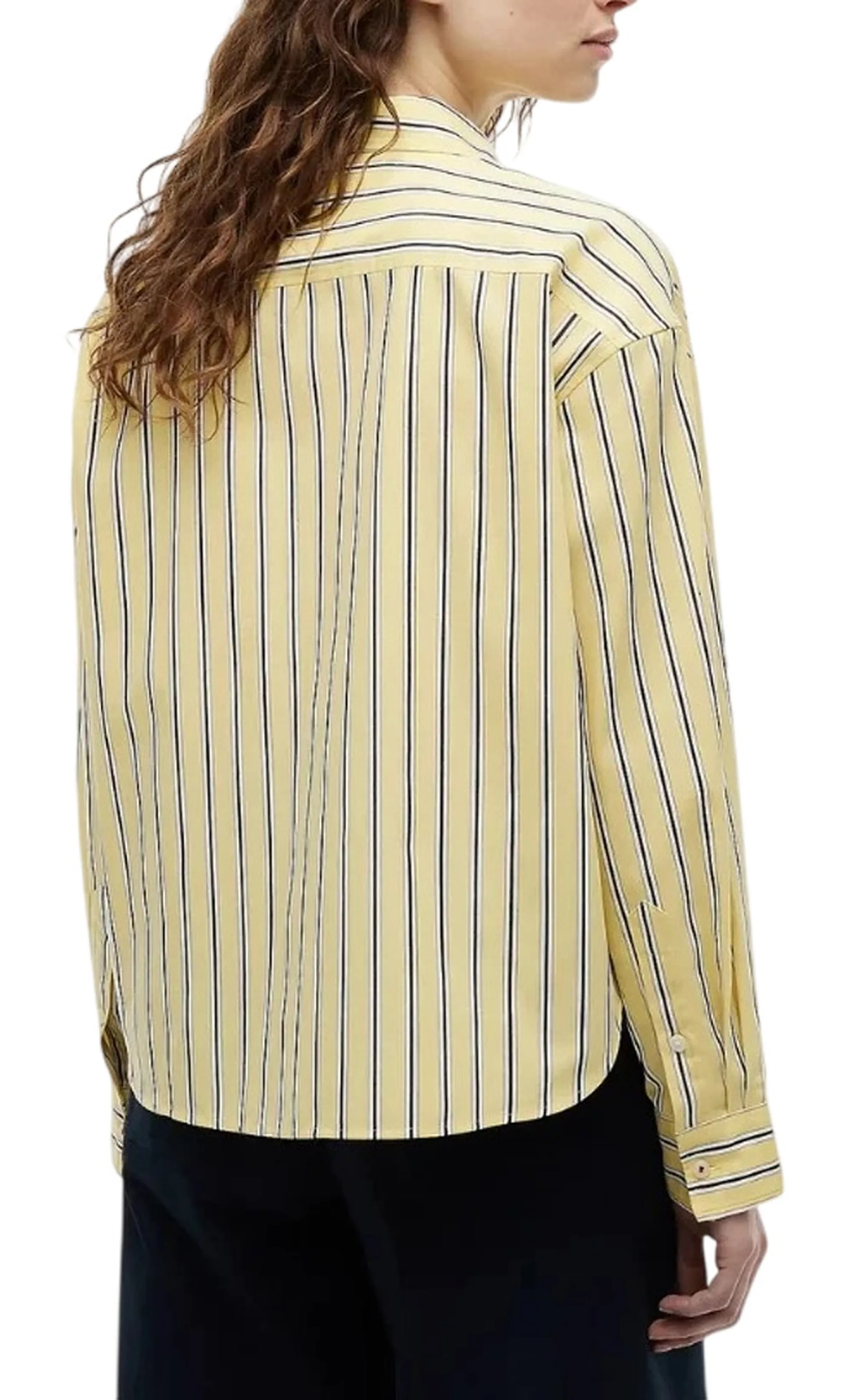 Tommy Hilfiger Camicia In Popeline Giallo Ww0Ww49940 184892
