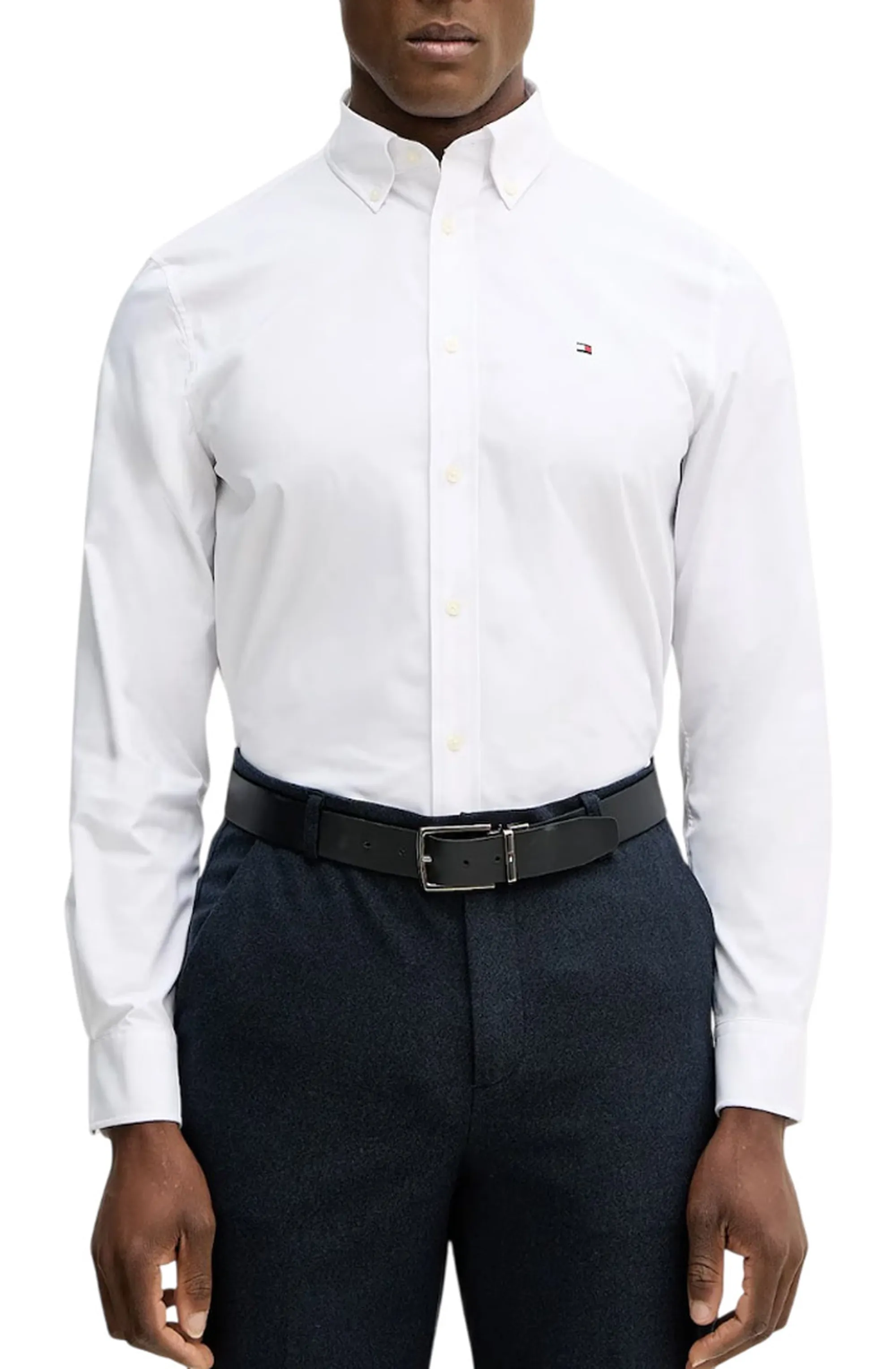 Tommy Hilfiger Camicia Performance Bianco Mw0Mw41769 170087