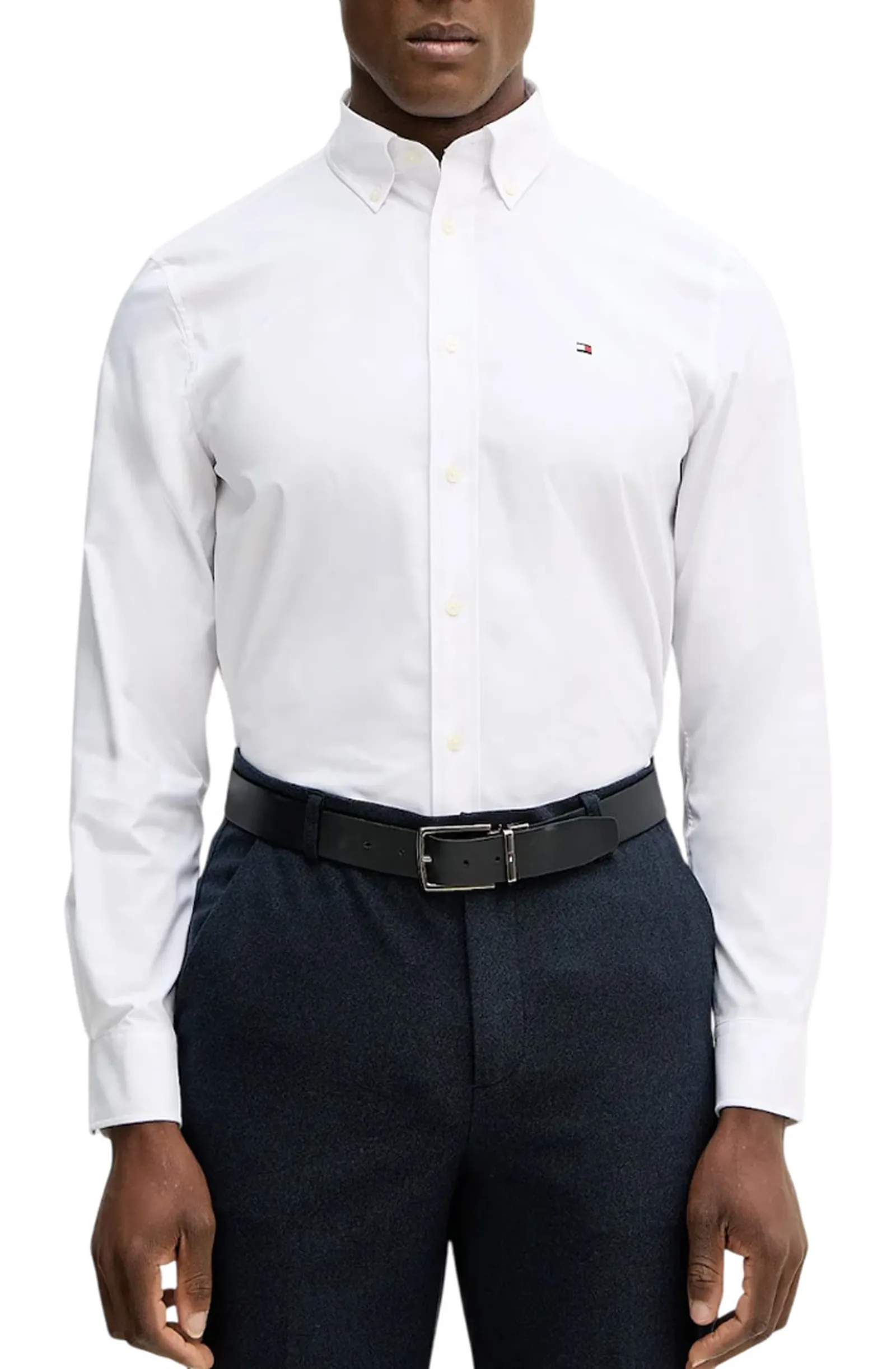 Tommy Hilfiger Camicia Performance Bianco Mw0Mw41769 170087