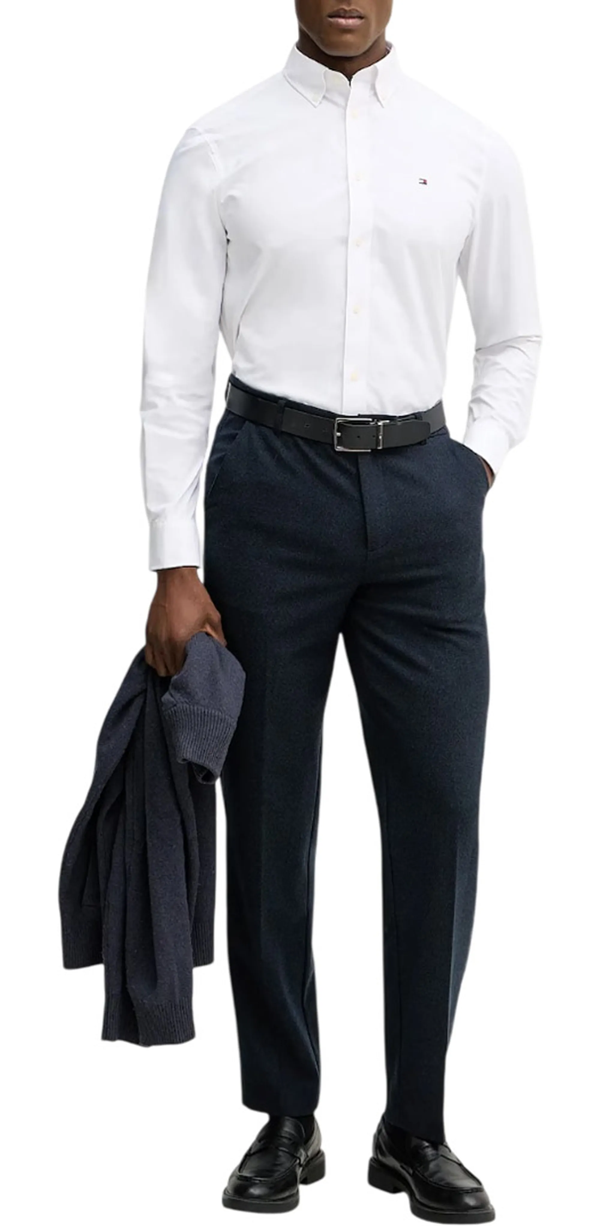 Tommy Hilfiger Camicia Performance Bianco Mw0Mw41769 170089