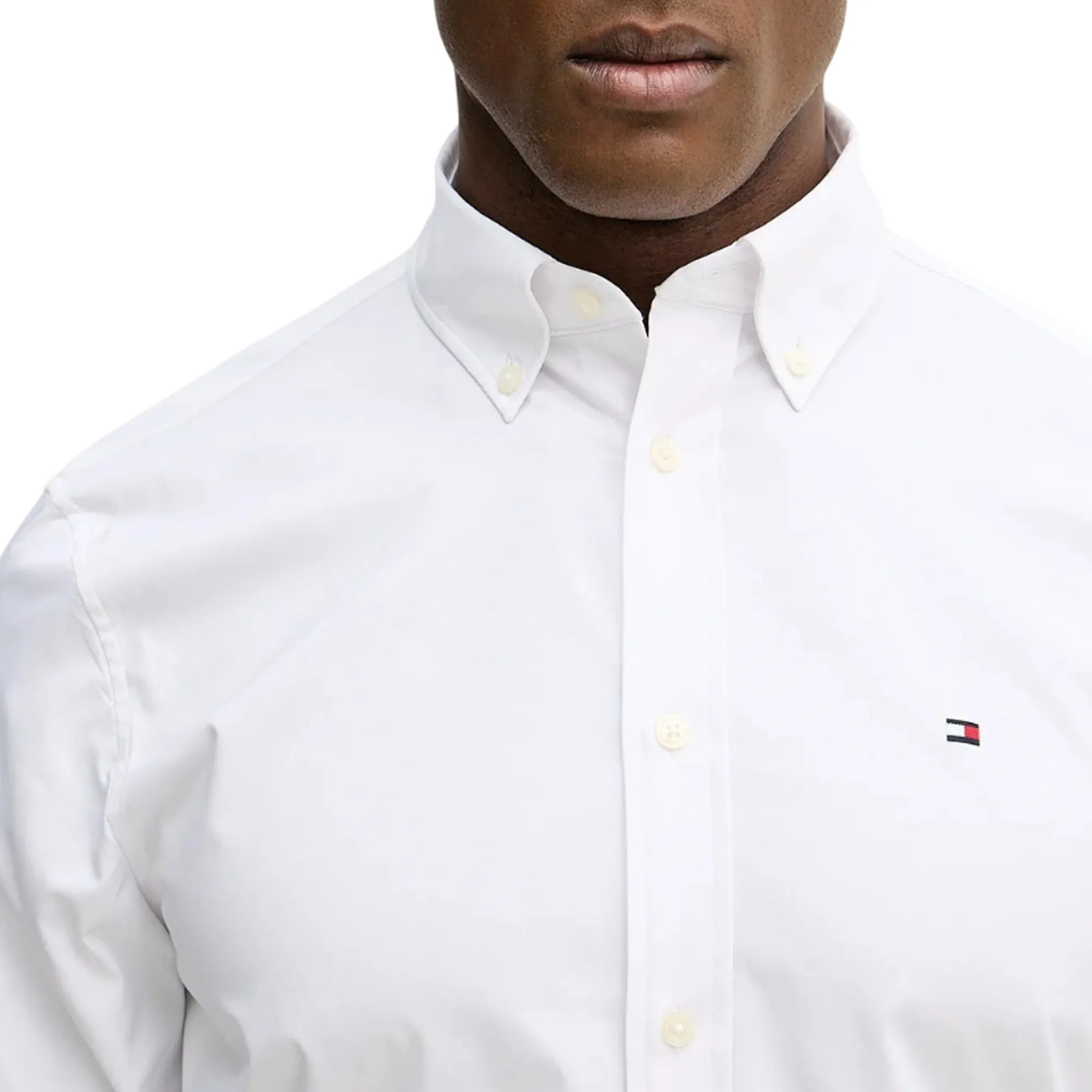 Tommy Hilfiger Camicia Performance Bianco Mw0Mw41769 170090