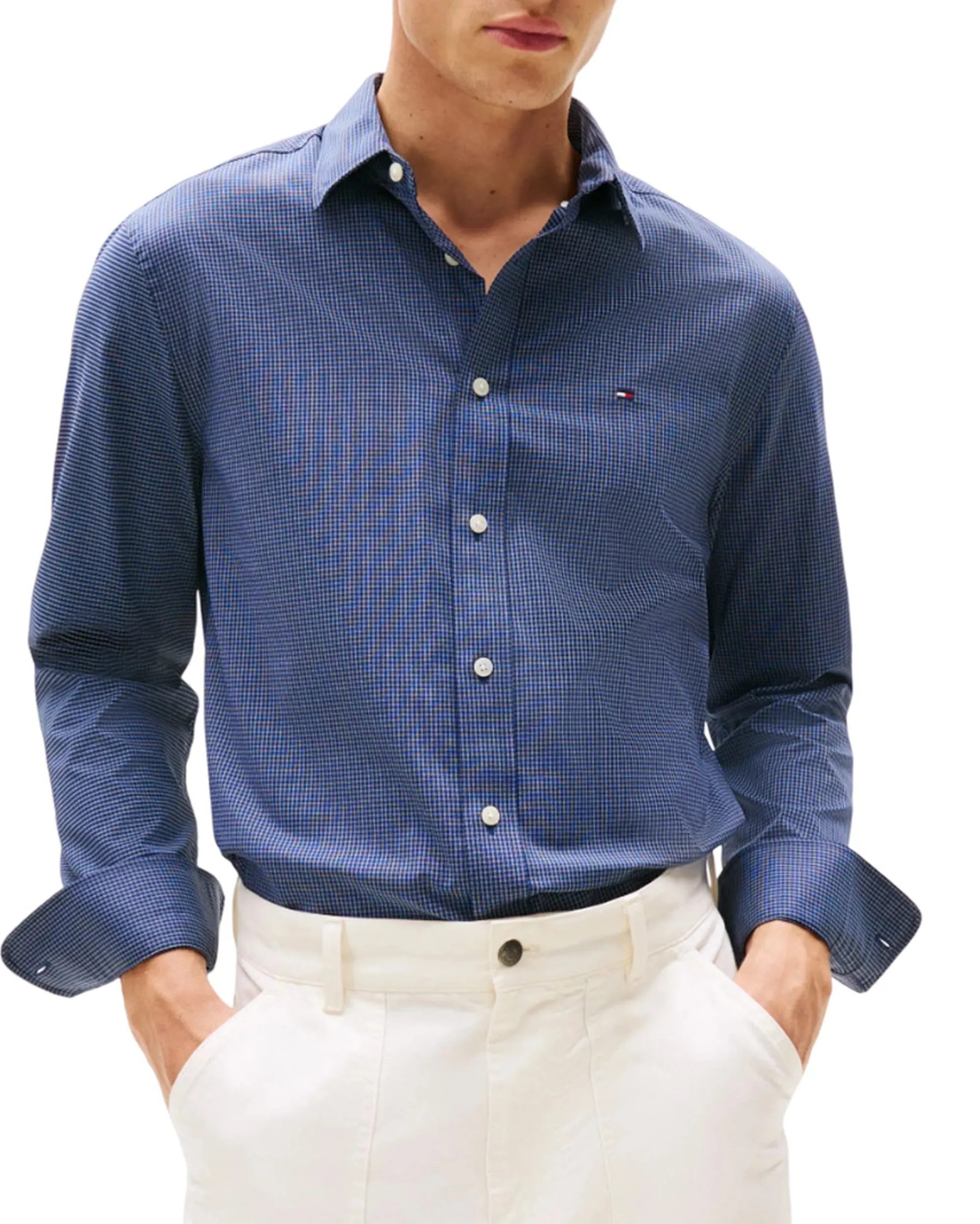 Tommy Hilfiger B'Performance Check Shirt' Blu Mw0Mw39419 155264