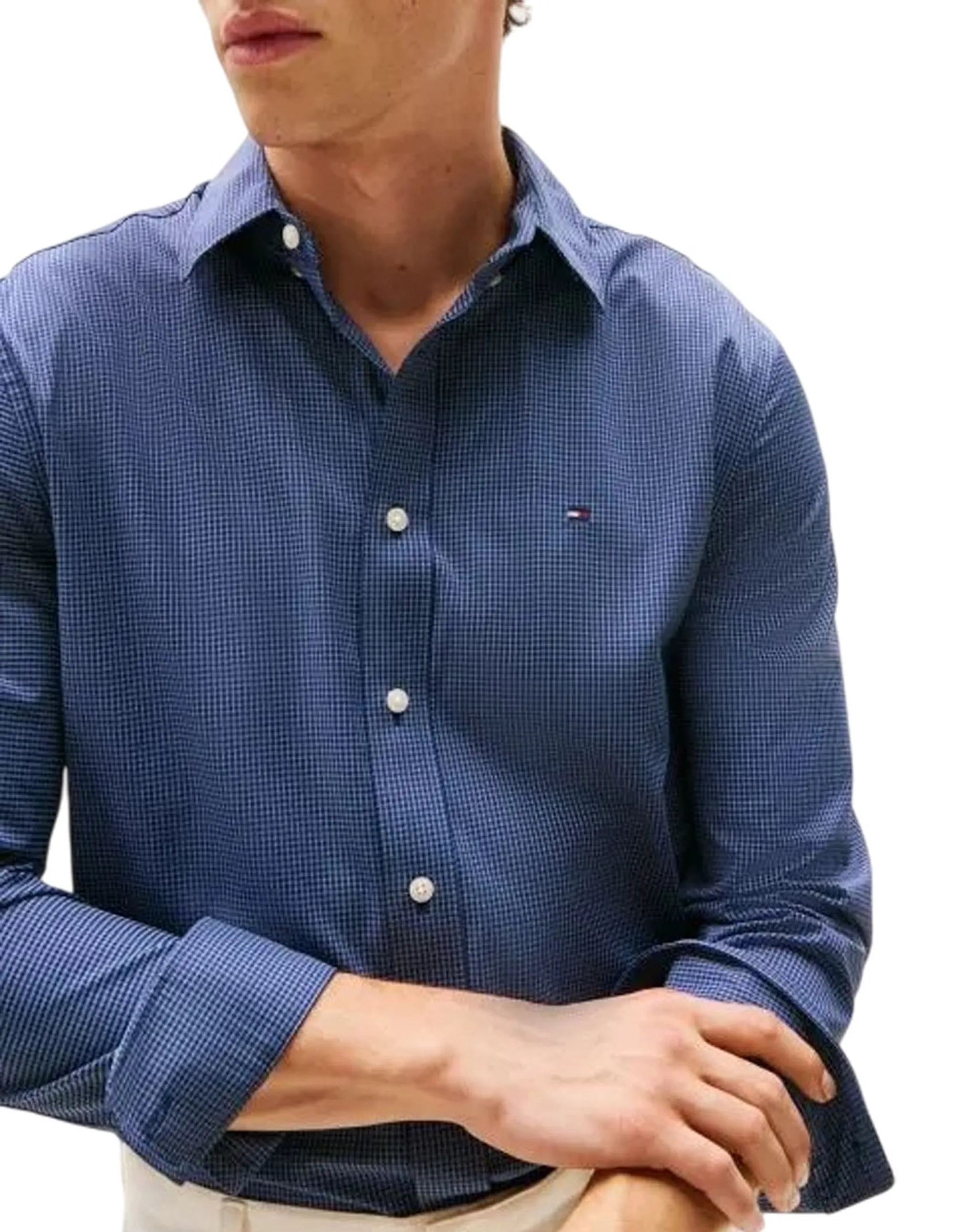 Tommy Hilfiger B'Performance Check Shirt' Blu Mw0Mw39419 155275