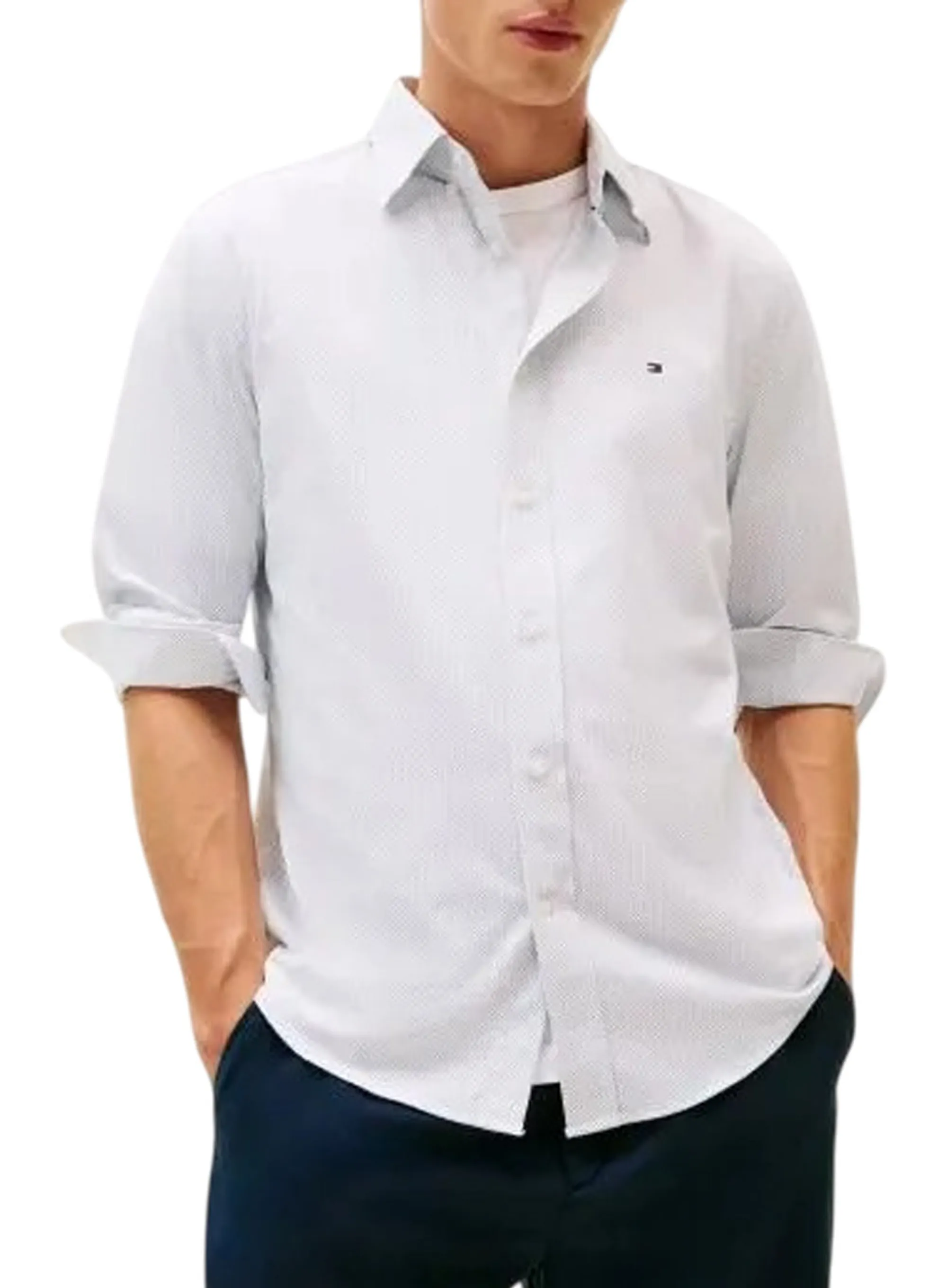 Tommy Hilfiger B'Performance Print Shirt' White Mw0Mw39420 155245