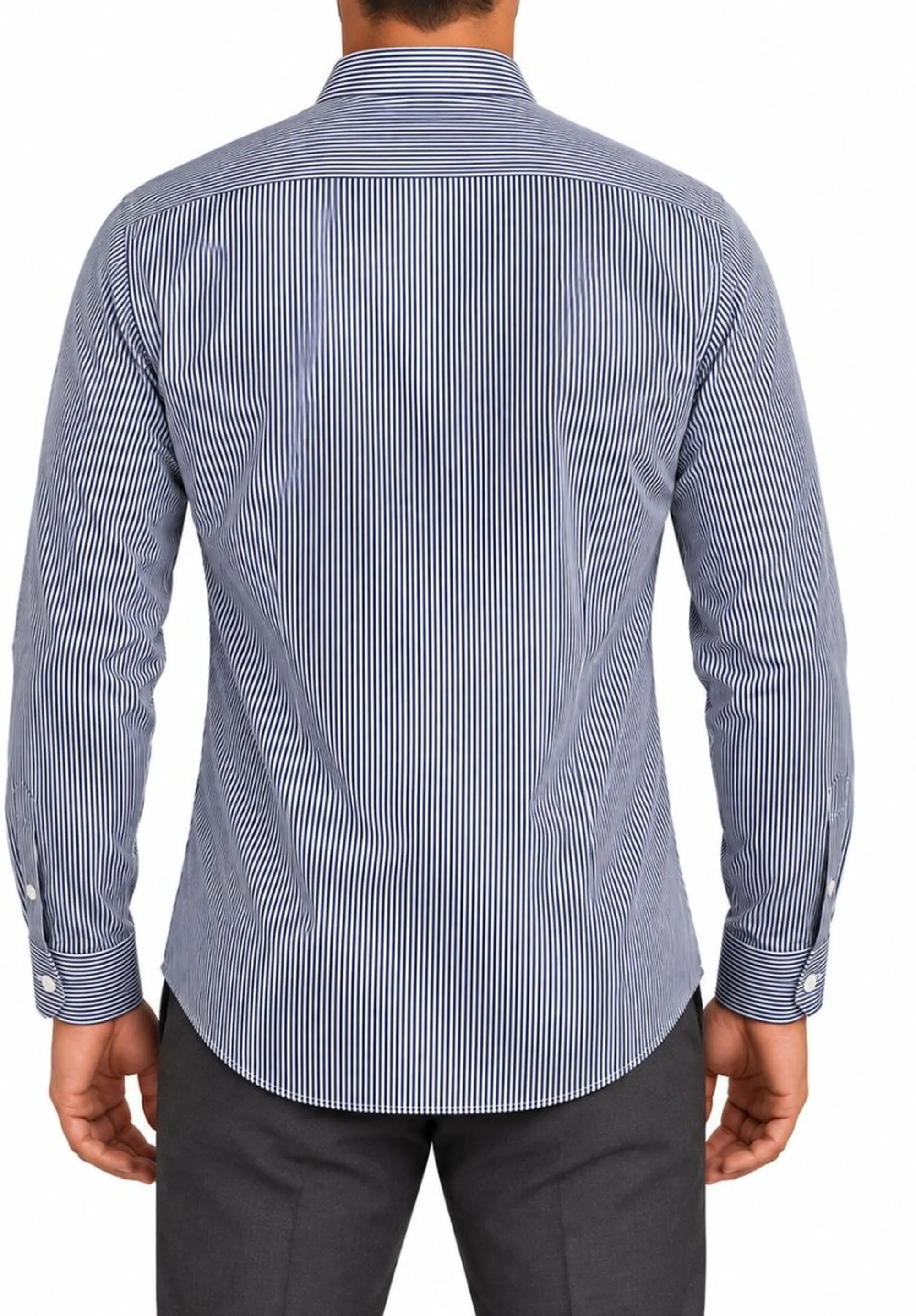 Tommy Hilfiger B'Th Flex Slim Fit Striped Shirt' Blu Mw0Mw34635 199794