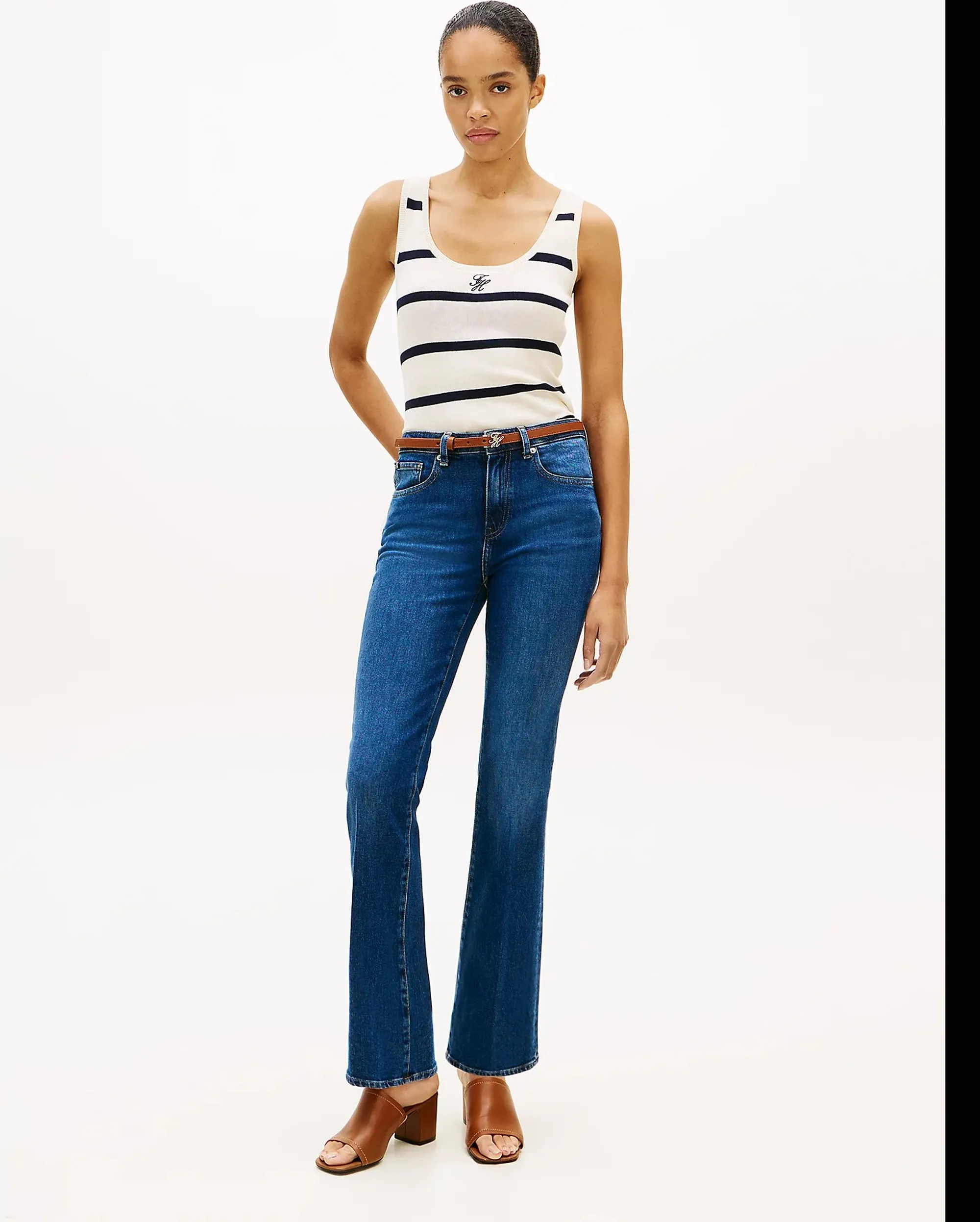 Tommy Hilfiger Canotta Avorio Ww0Ww48480 171397