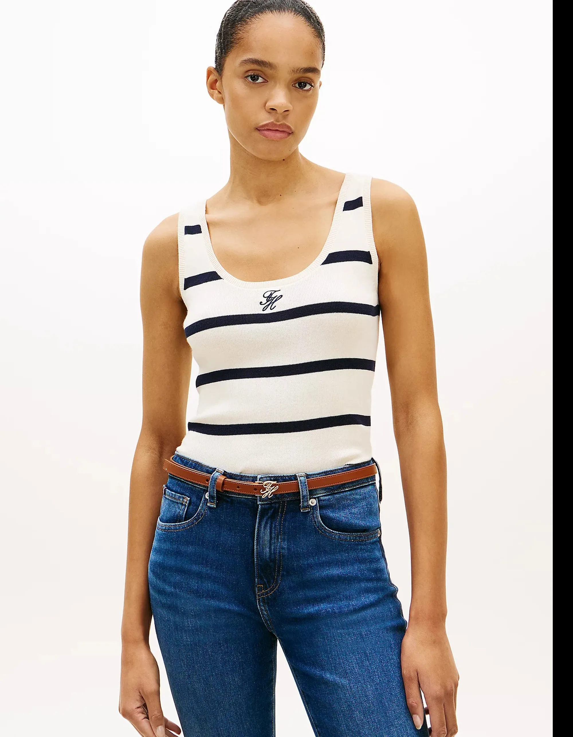 Tommy Hilfiger Canotta Avorio Ww0Ww48480 171399