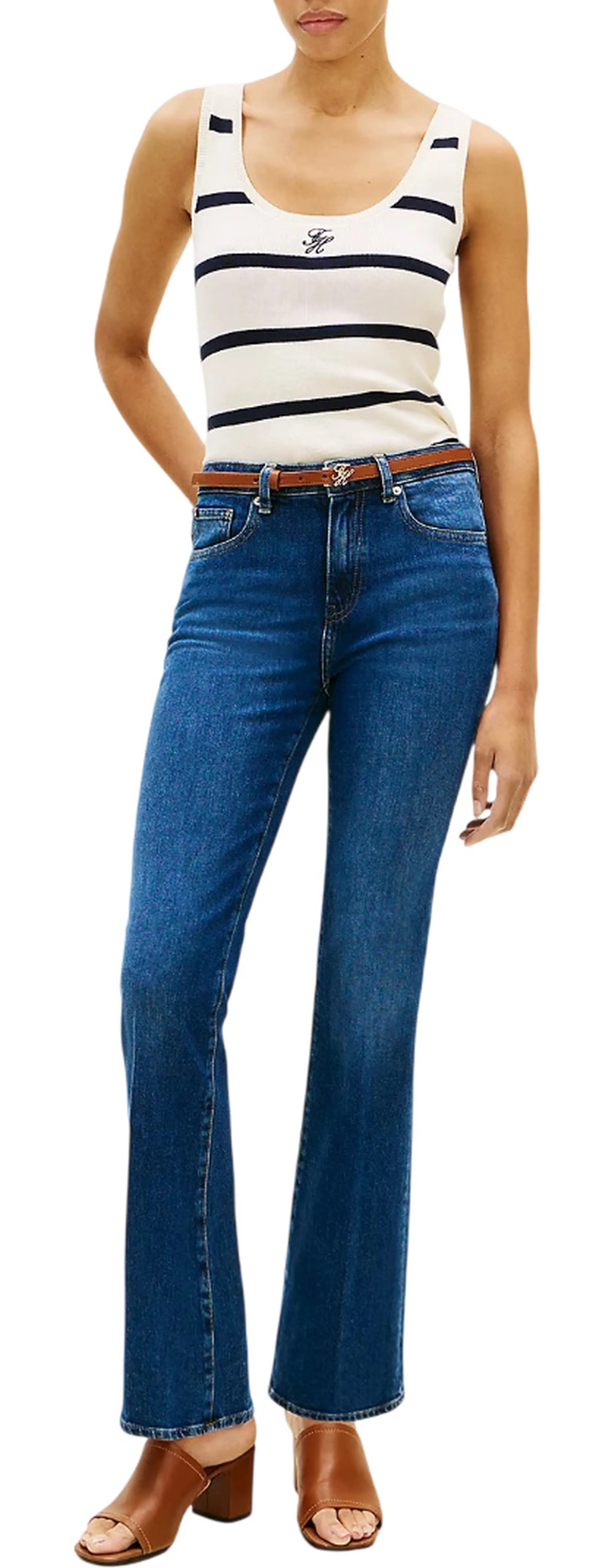 Tommy Hilfiger Canotta Avorio Ww0Ww48480 176968