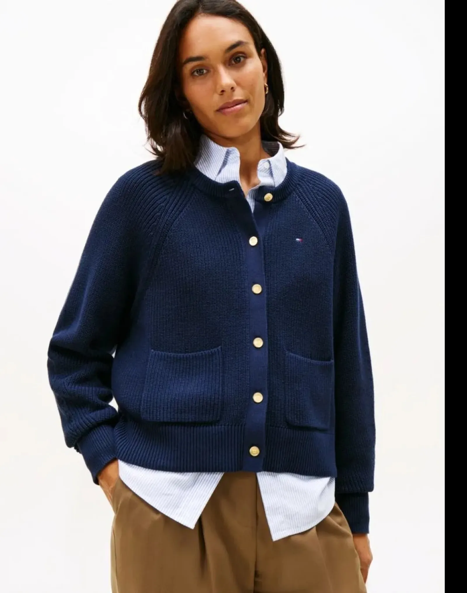 Tommy Hilfiger Cardigan Blu Ww0Ww48795 169721