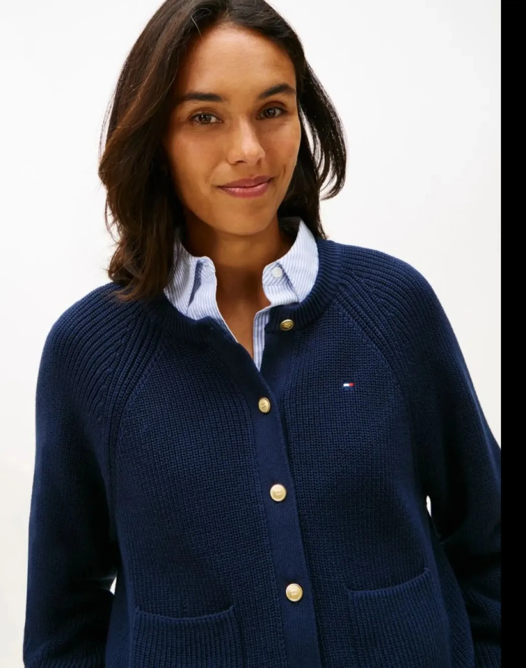Tommy Hilfiger Cardigan Blu Ww0Ww48795 169722