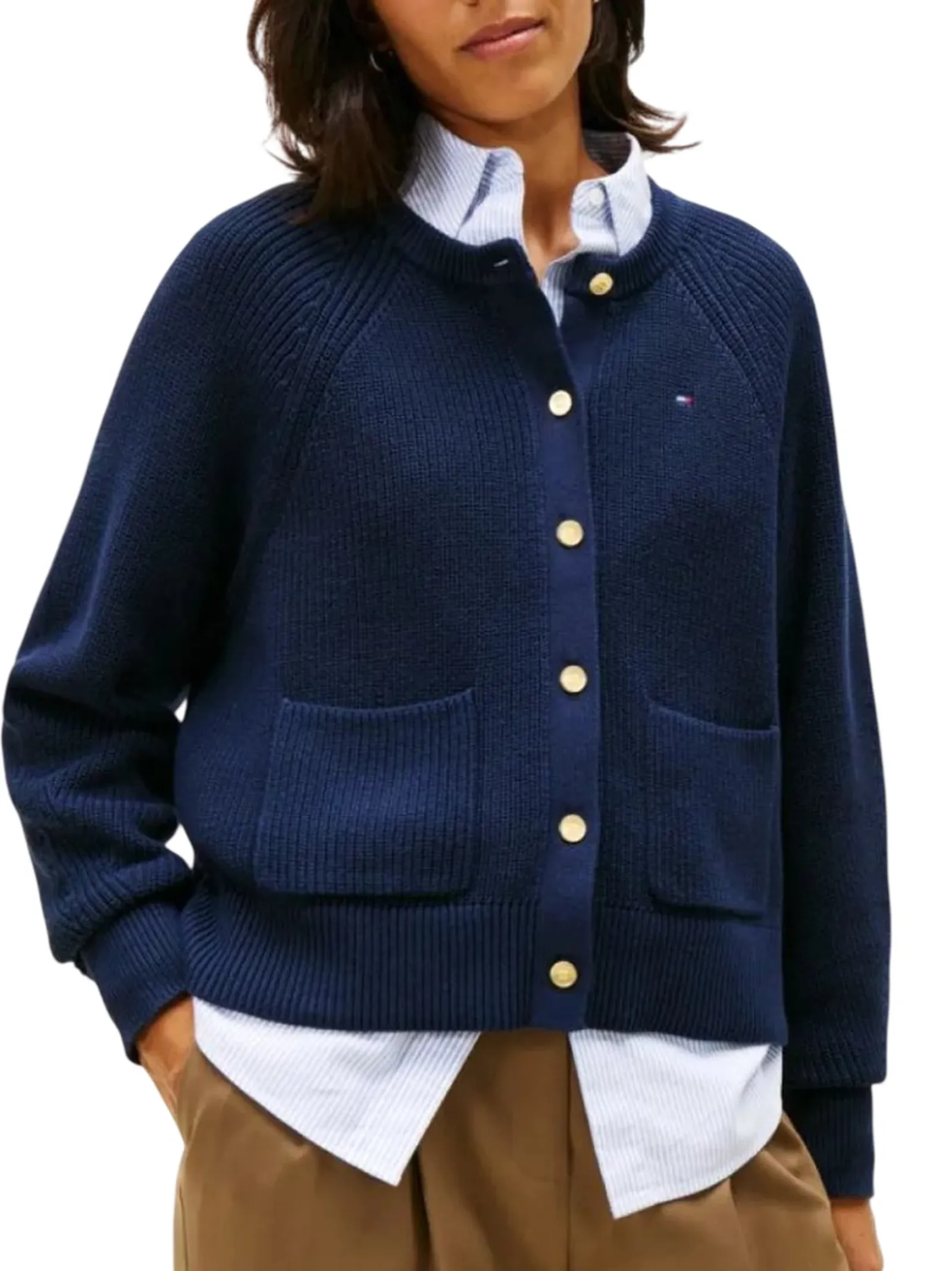 Tommy Hilfiger Cardigan Blu Ww0Ww48795 170347