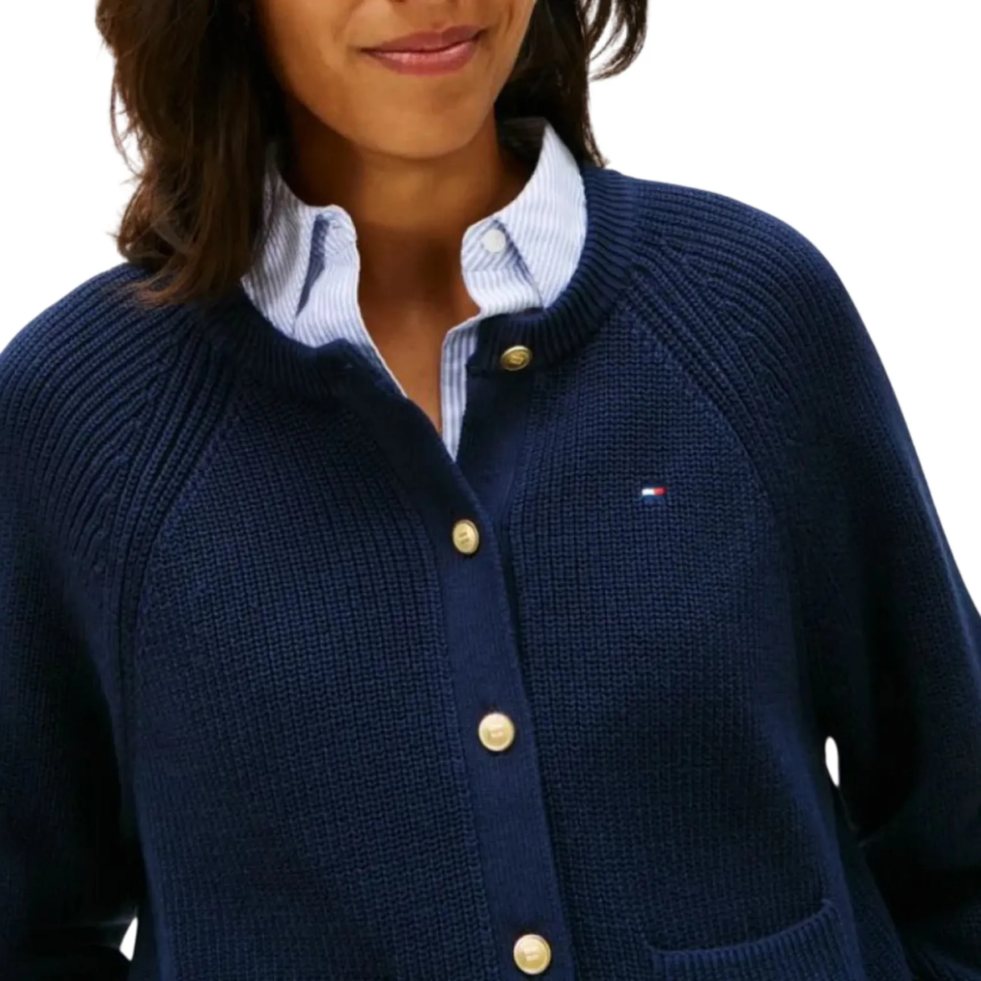 Tommy Hilfiger Cardigan Blu Ww0Ww48795 170350