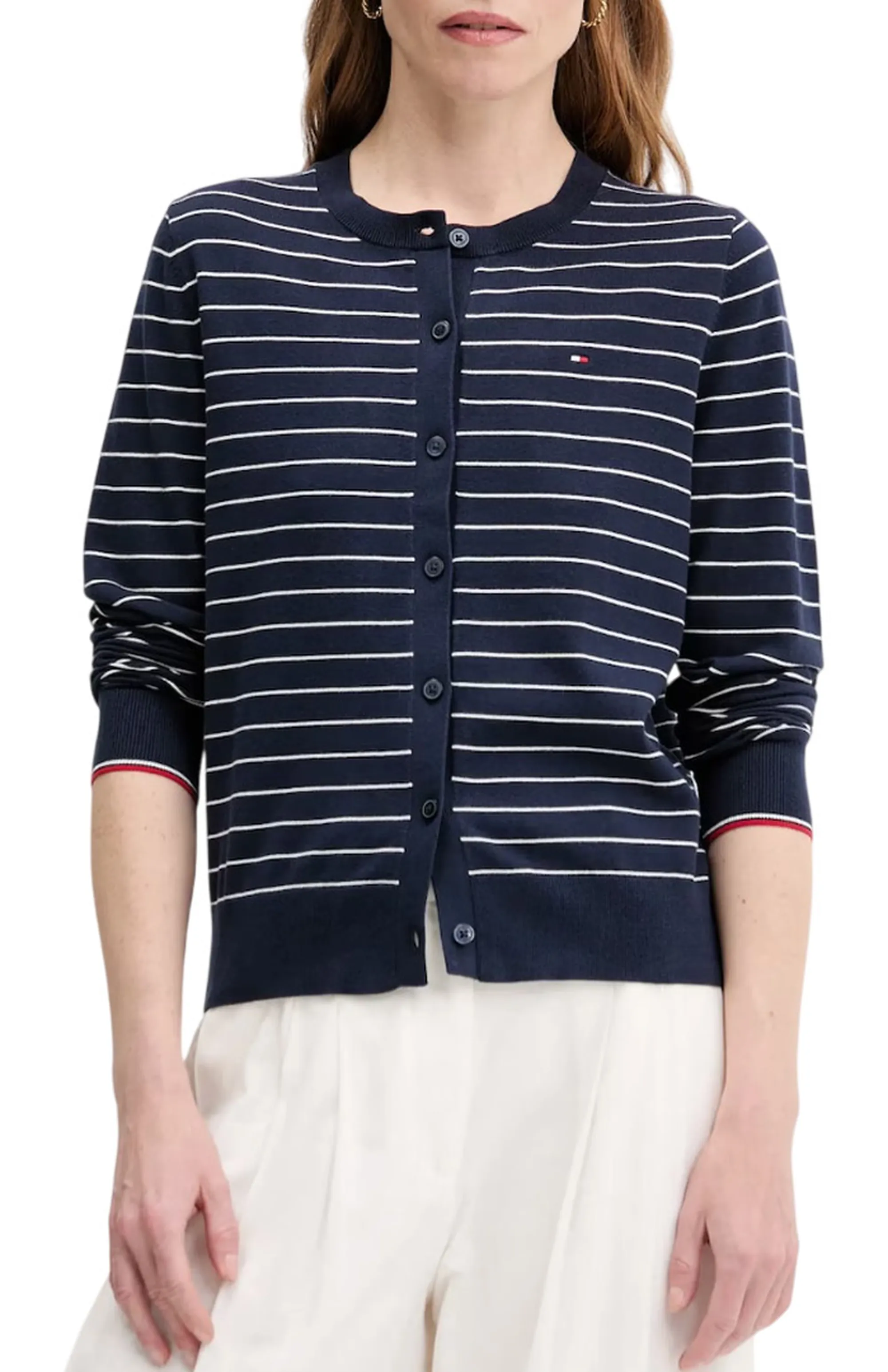 Tommy Hilfiger B'Cardigan ' Dark Blue Ww0Ww42370 155682