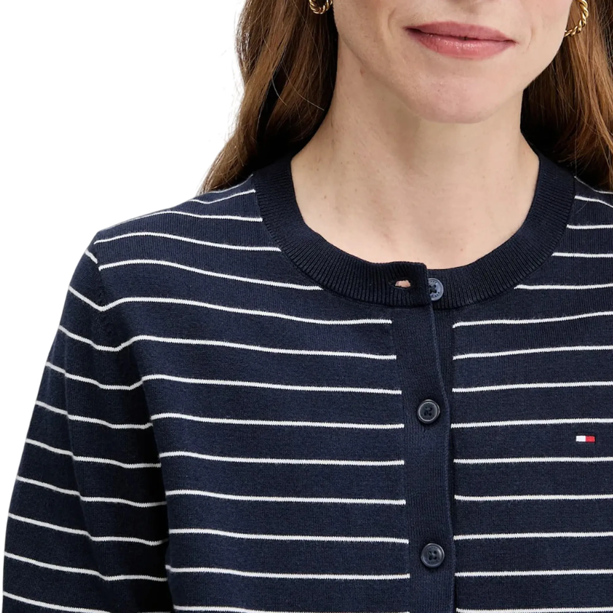Tommy Hilfiger B'Cardigan ' Dark Blue Ww0Ww42370 155685