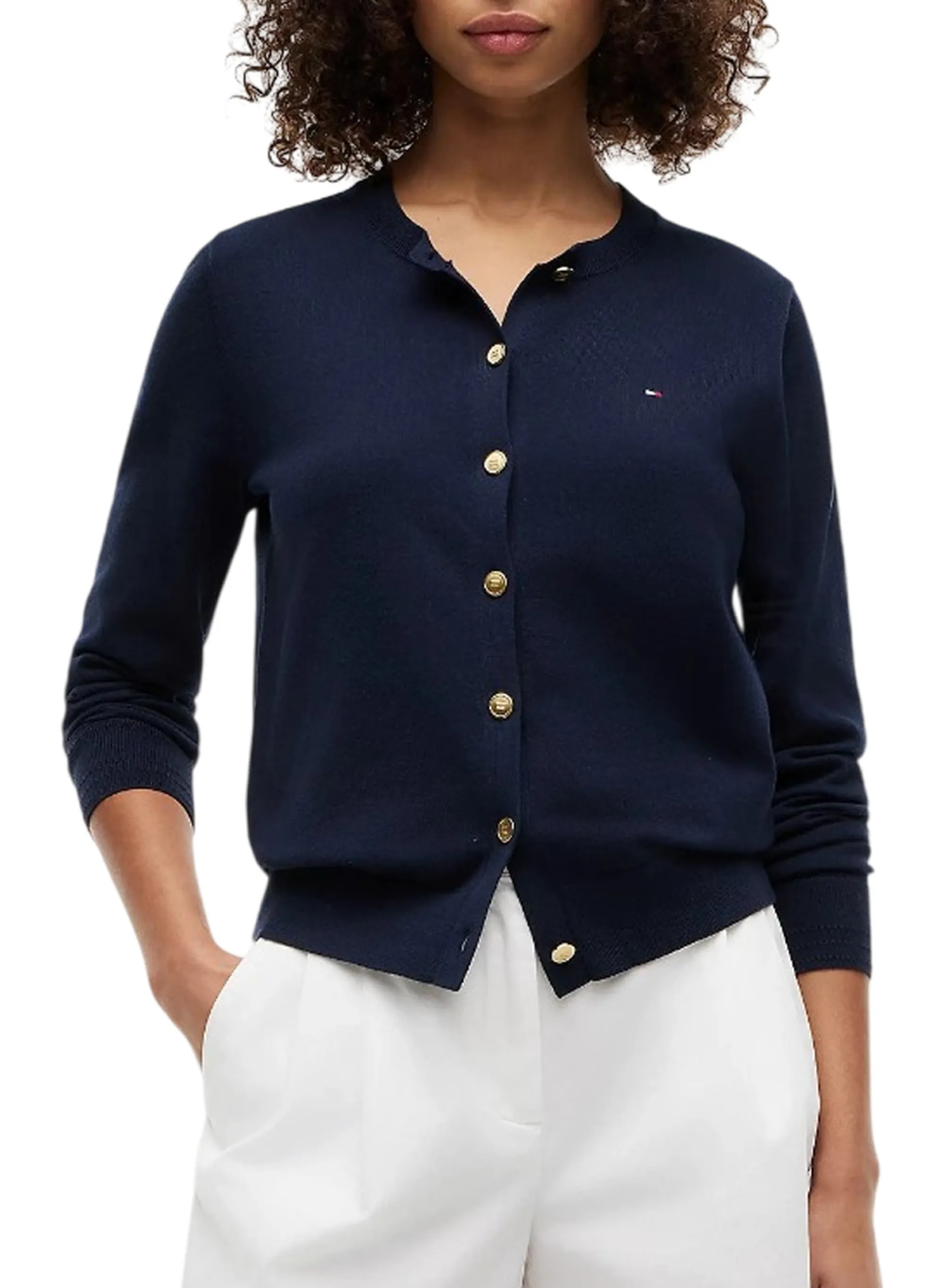 Tommy Hilfiger B'Cardigan ' Dark Blue Ww0Ww42370 185335