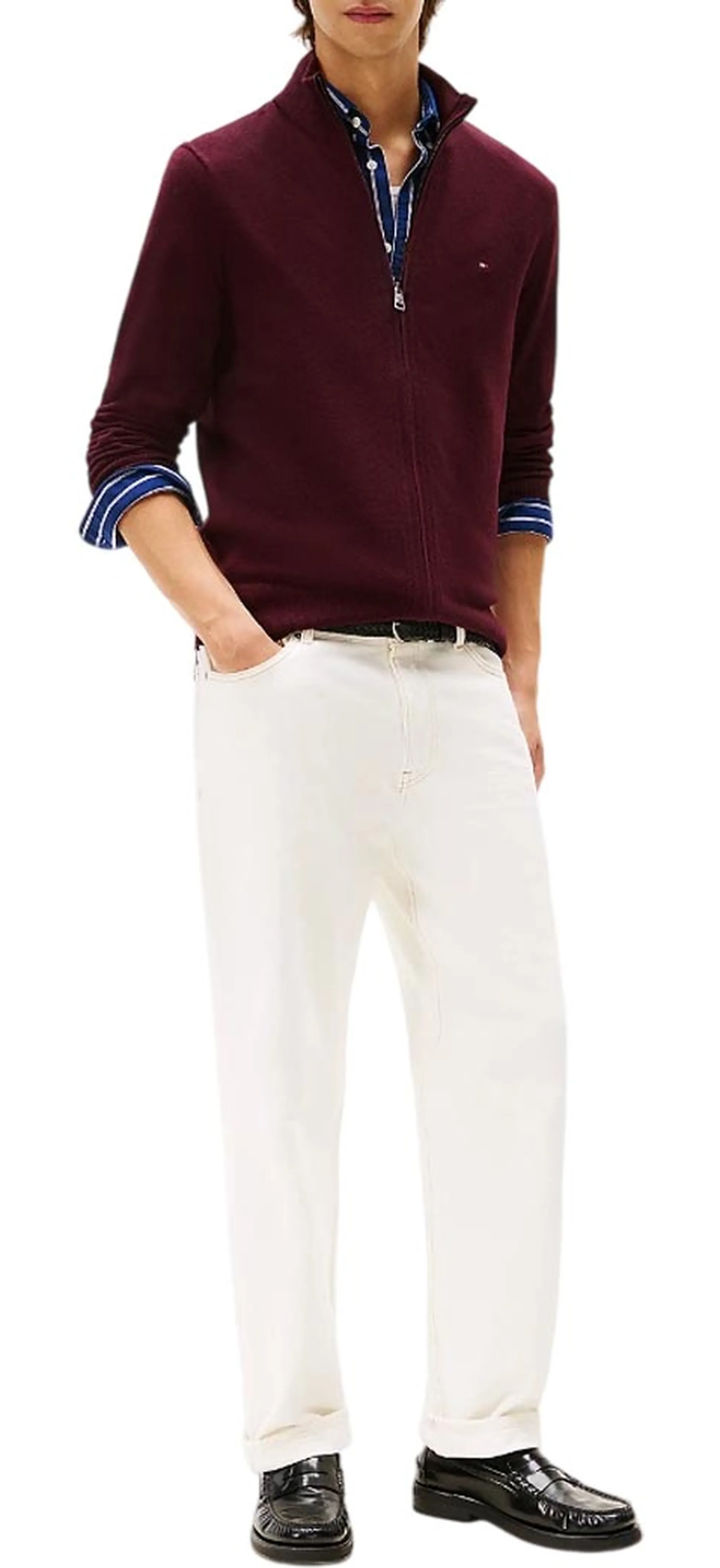 Tommy Hilfiger B'Cardigan ' Bordeaux Mw0Mw28050 168781