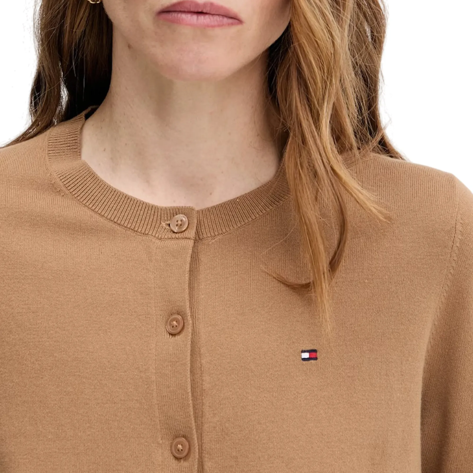 Tommy Hilfiger B'Cardigan ' Light Brown Ww0Ww42370 155679