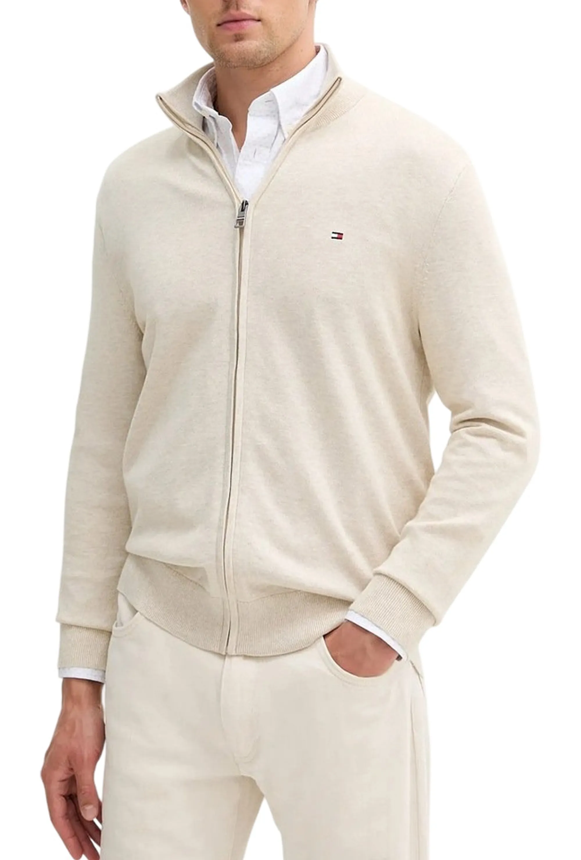 Tommy Hilfiger B'Cardigan Essential' Beige Mw0Mw36517 155823