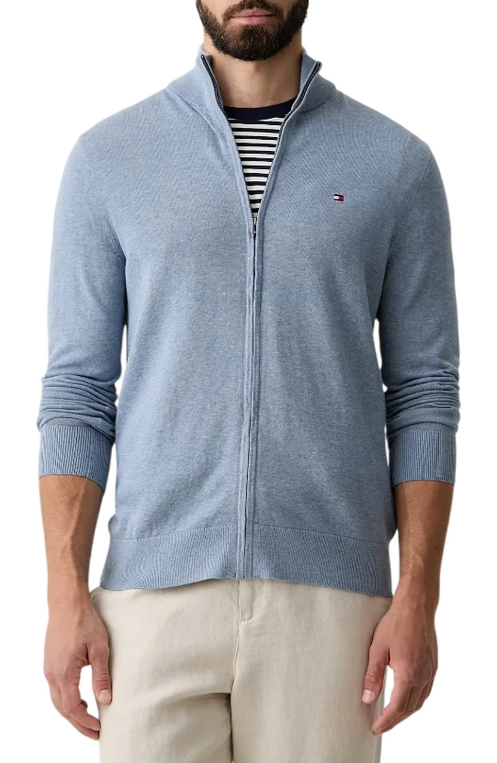 Tommy Hilfiger Cardigan Essential Carta Da Zucchero Mw0Mw36517 185204