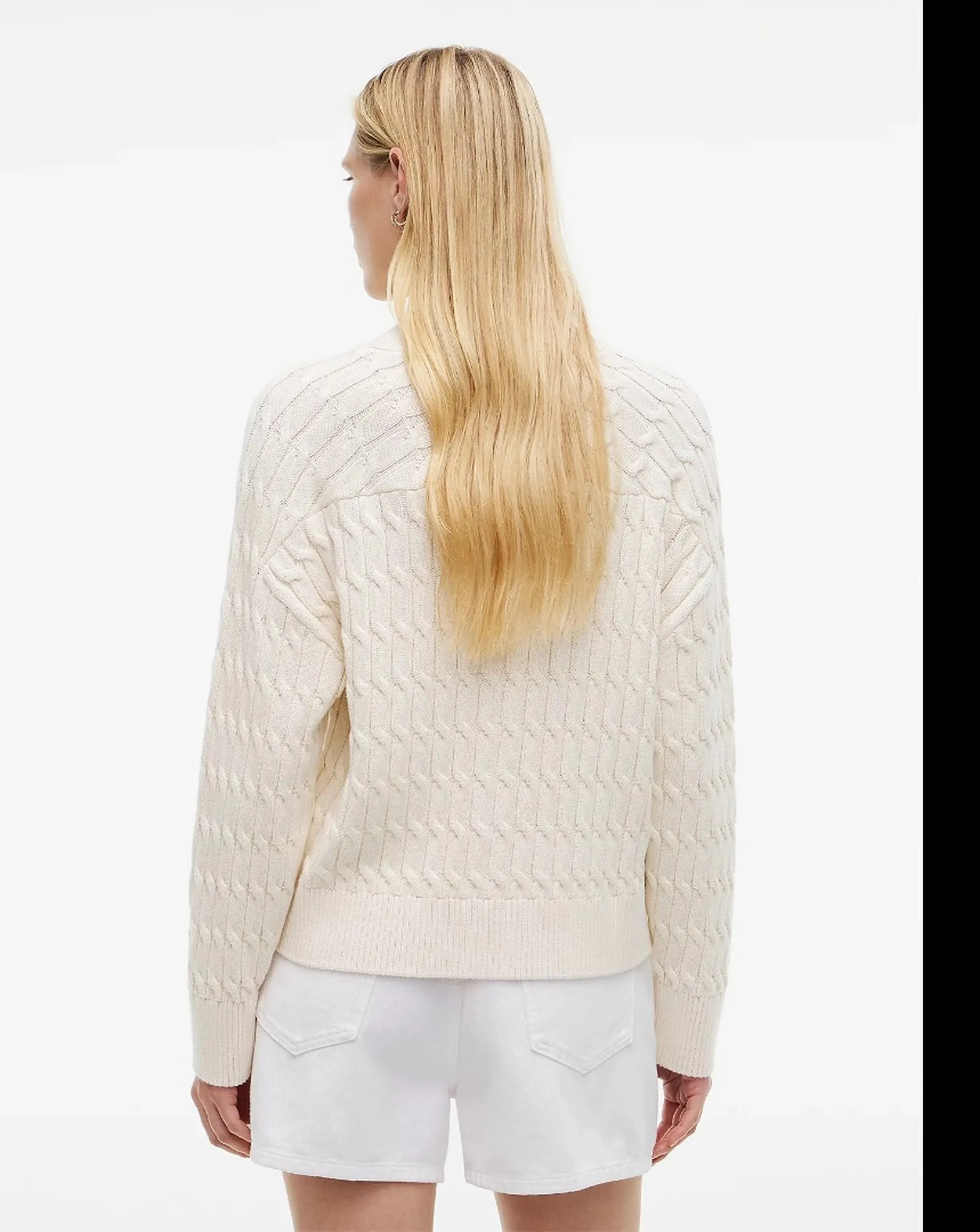 Tommy Hilfiger B'Cardigan Oversize In Maglia' Ivory Ww0Ww50078 184212