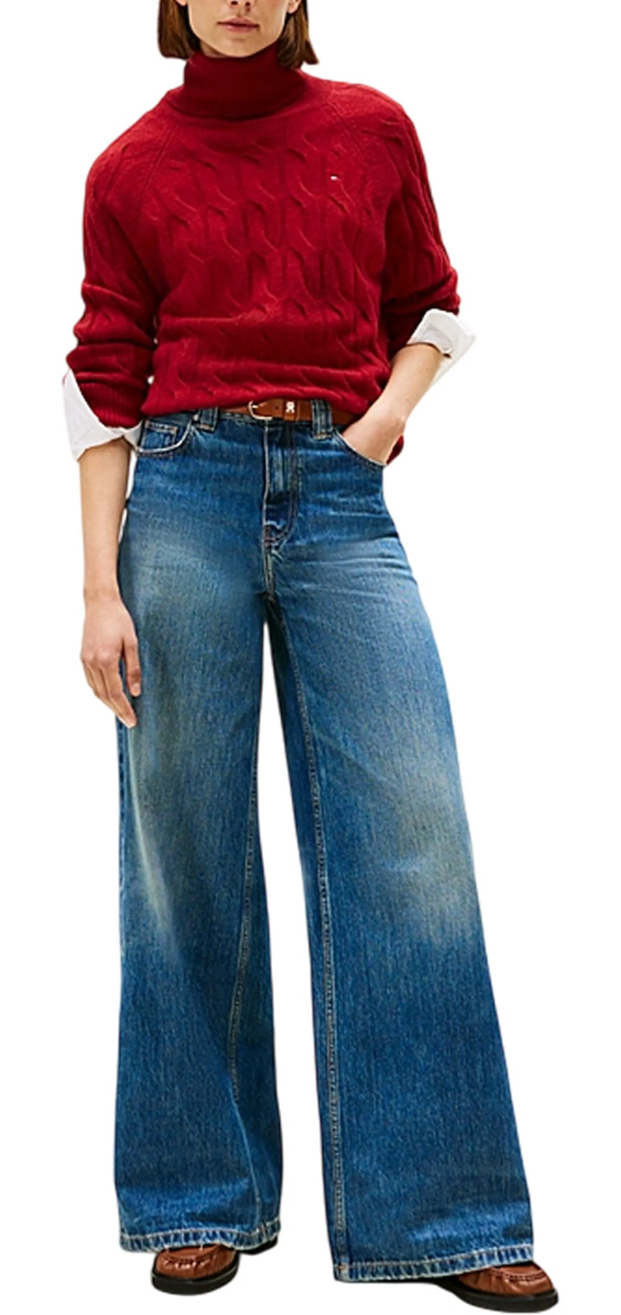 Tommy Hilfiger B'Turtleneck ' Red Ww0Ww46791 164877