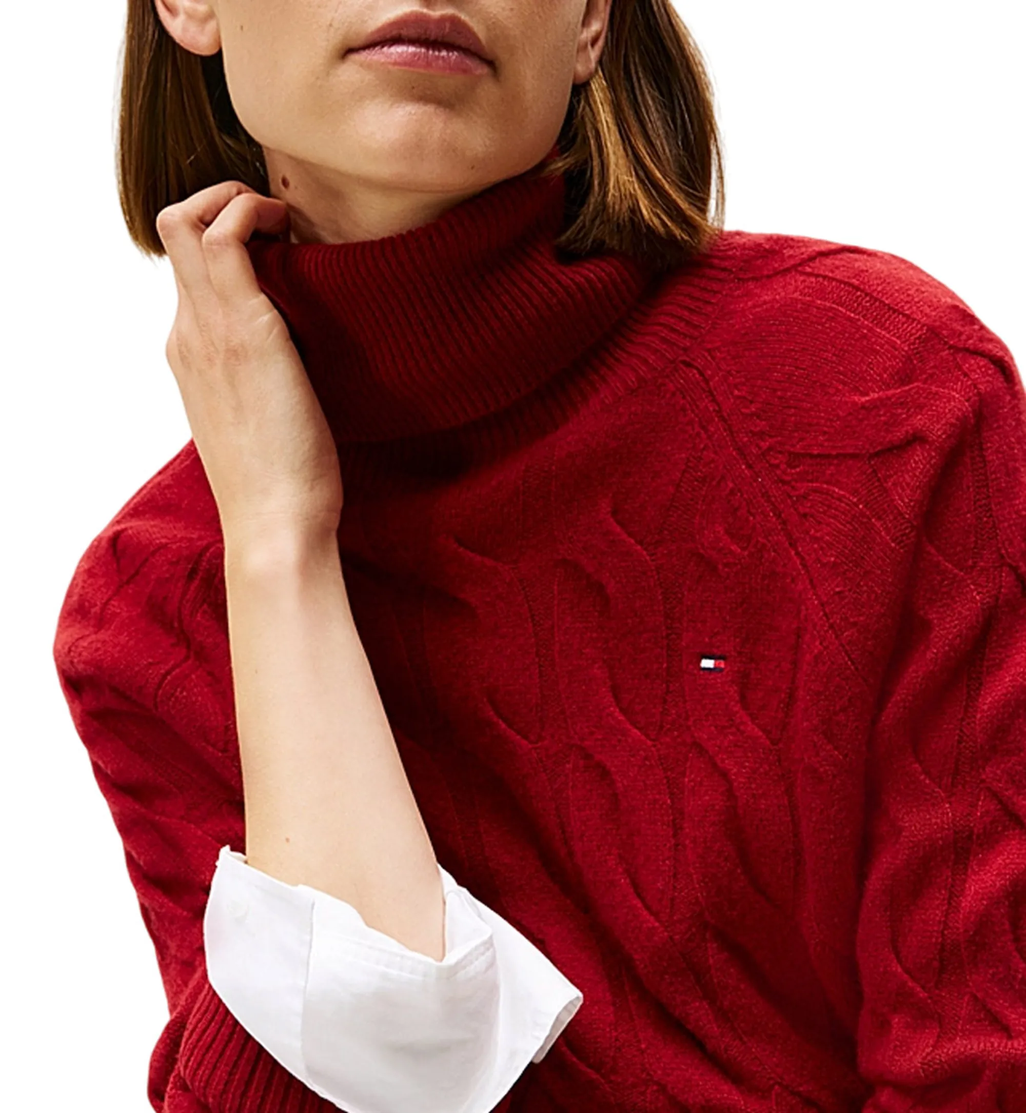 Tommy Hilfiger B'Turtleneck ' Red Ww0Ww46791 164881