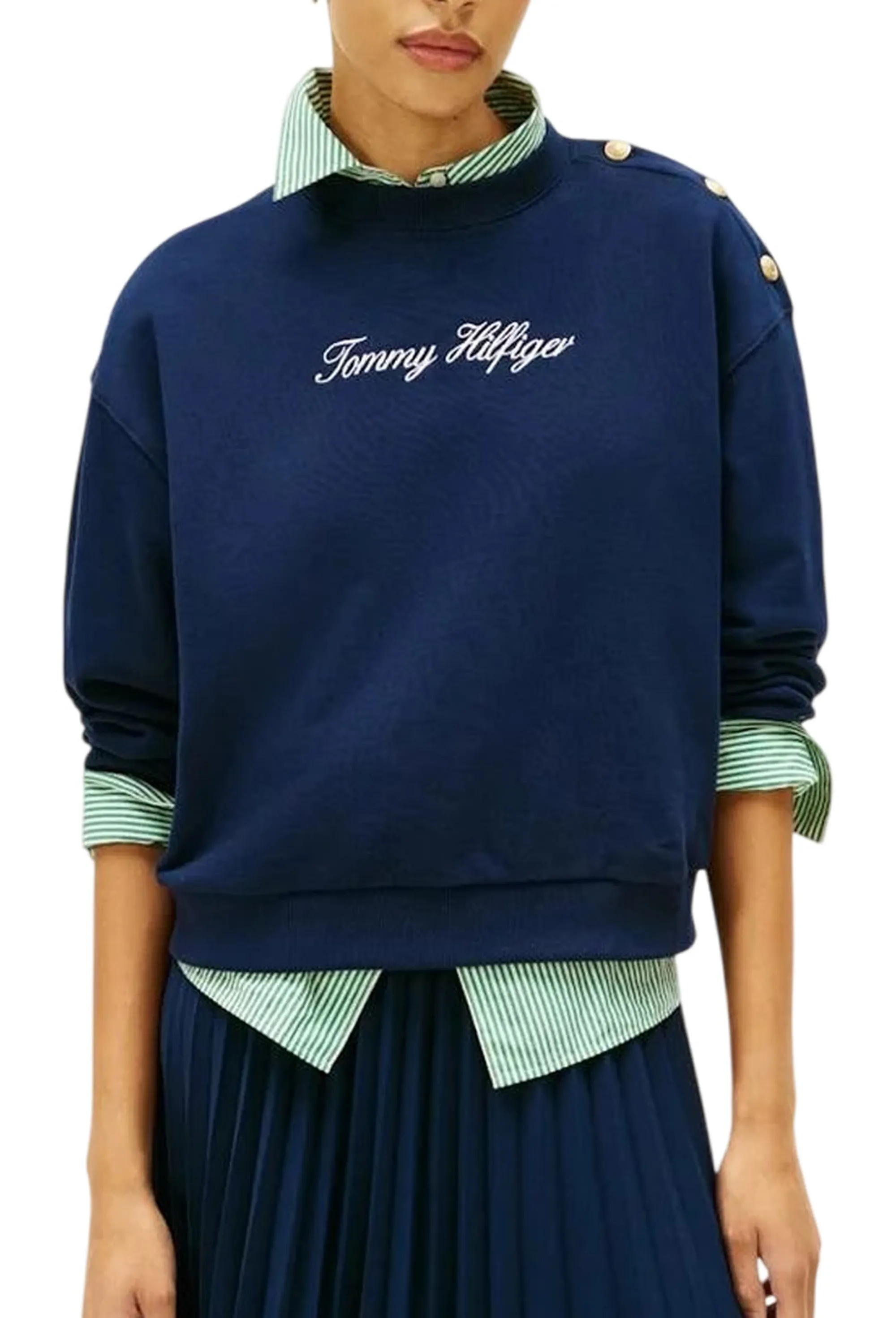 Tommy Hilfiger Felpa Blu Ww0Ww48783 170400