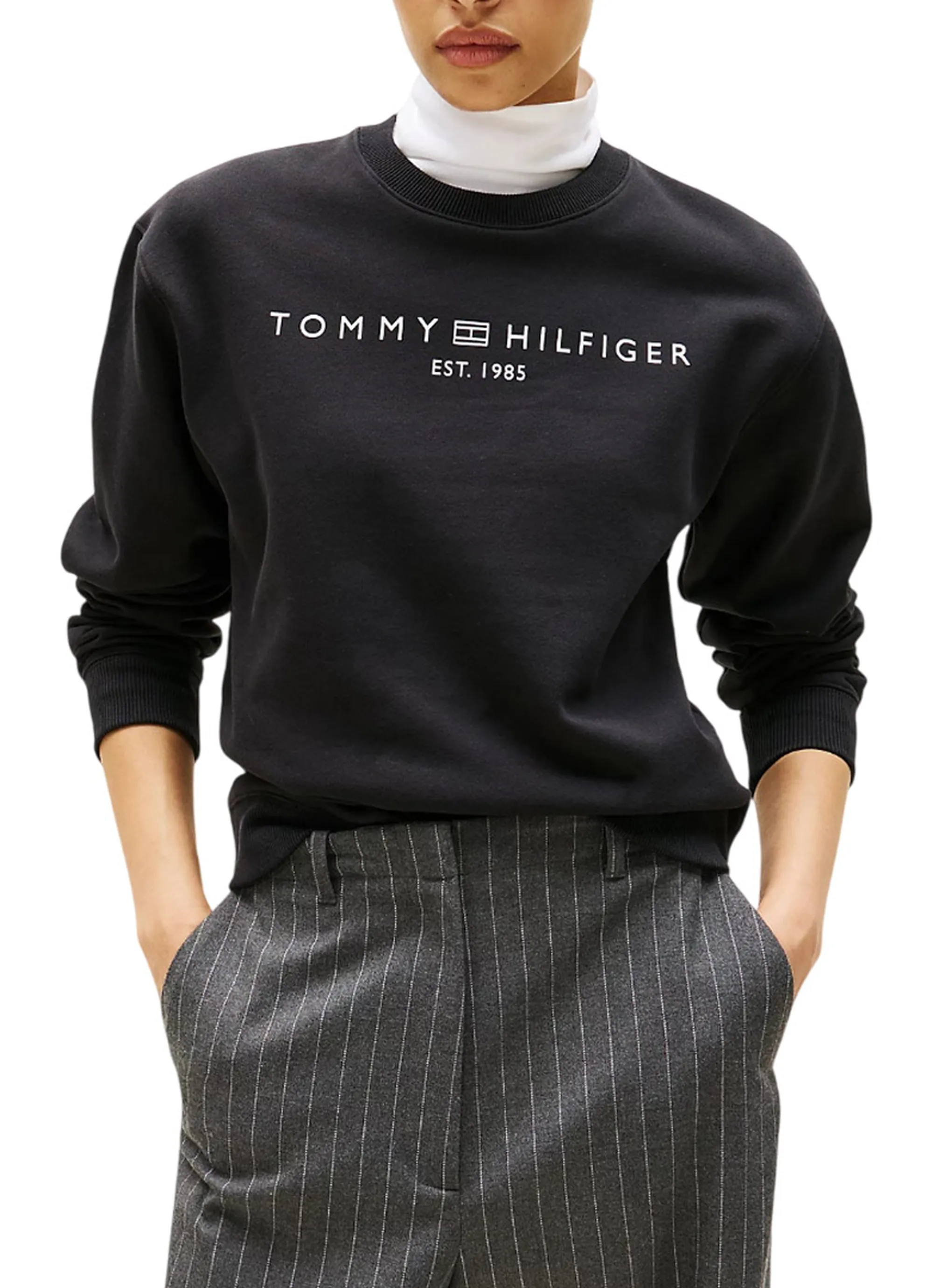Tommy Hilfiger Felpa Nero Ww0Ww39791 155717