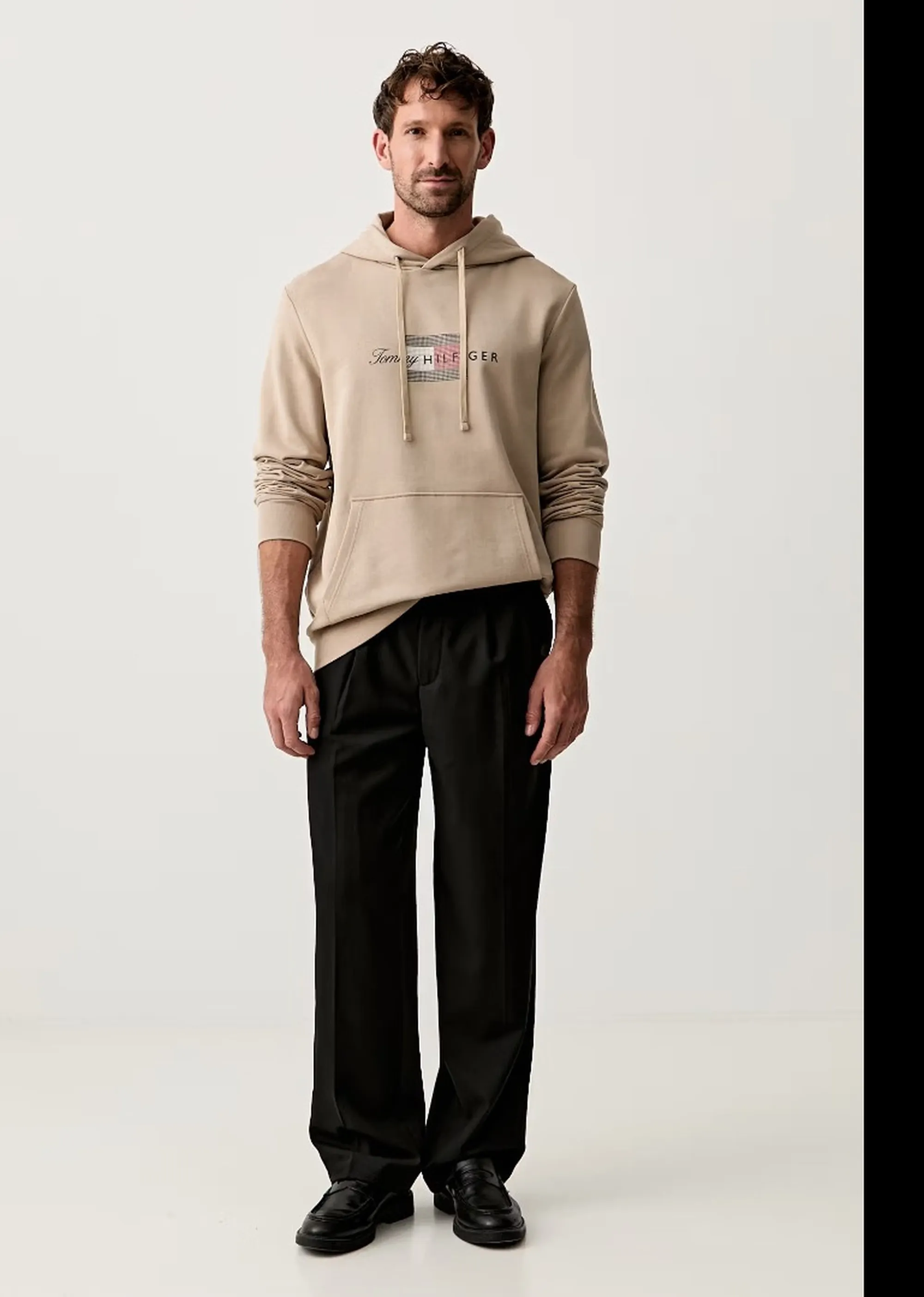 Tommy Hilfiger B' Flag Hoodie' Beige Mw0Mw43220 184323