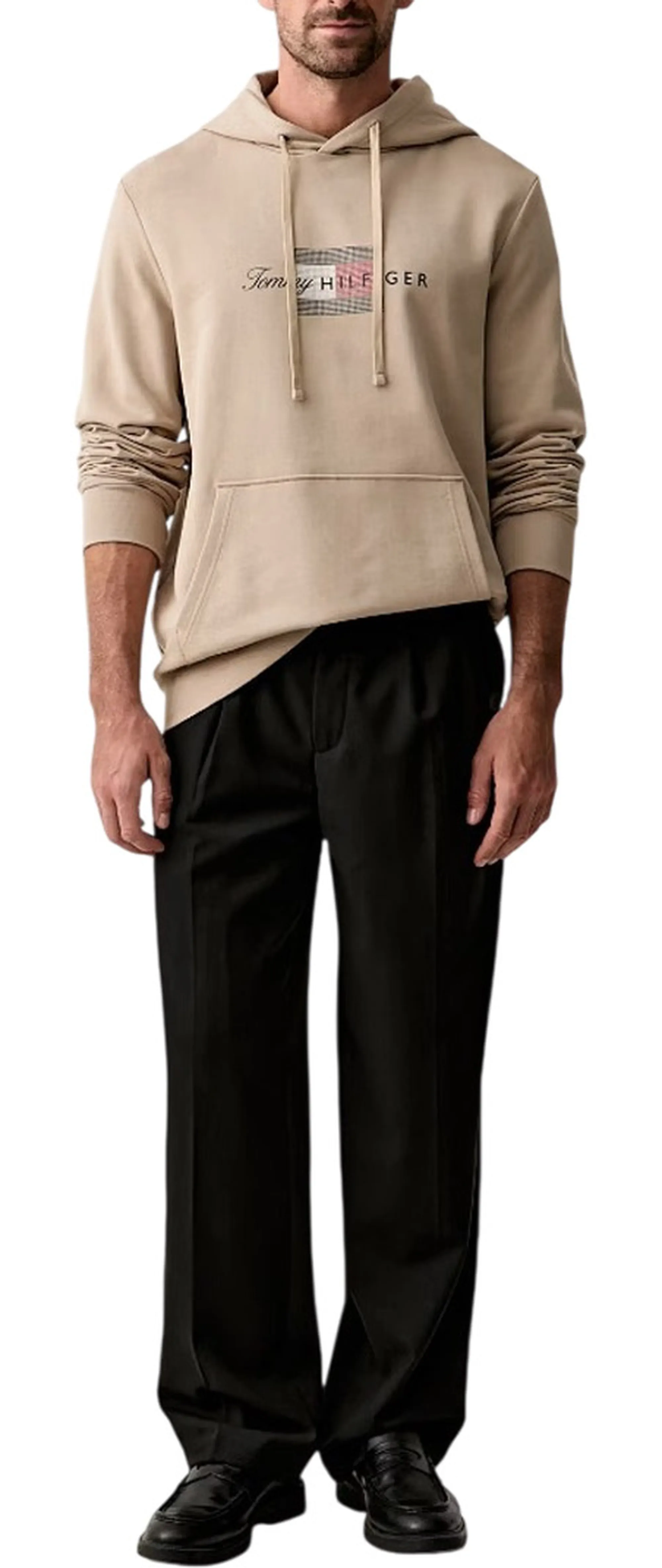 Tommy Hilfiger Felpa  Flag Beige Mw0Mw43220 184770