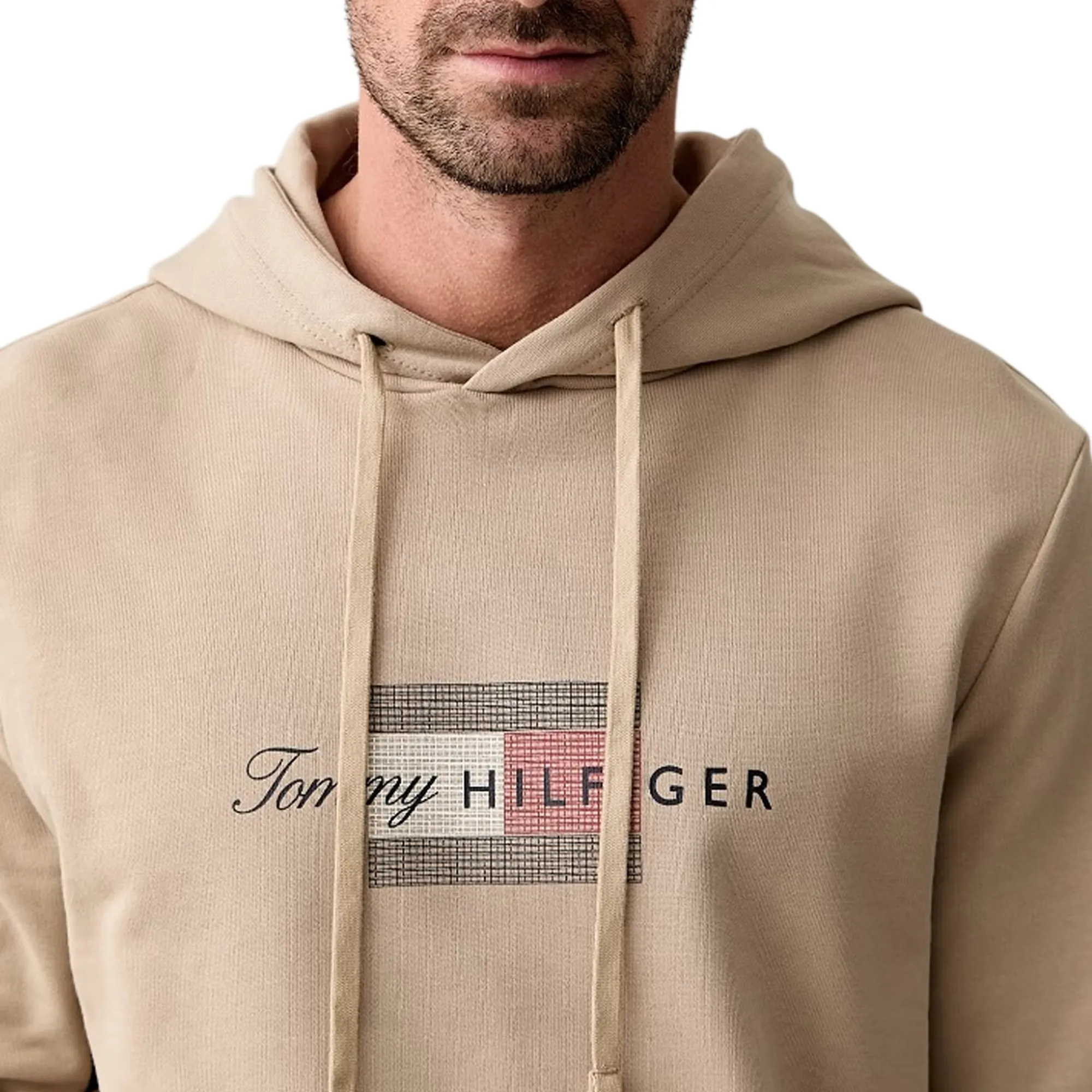 Tommy Hilfiger Felpa  Flag Beige Mw0Mw43220 184771