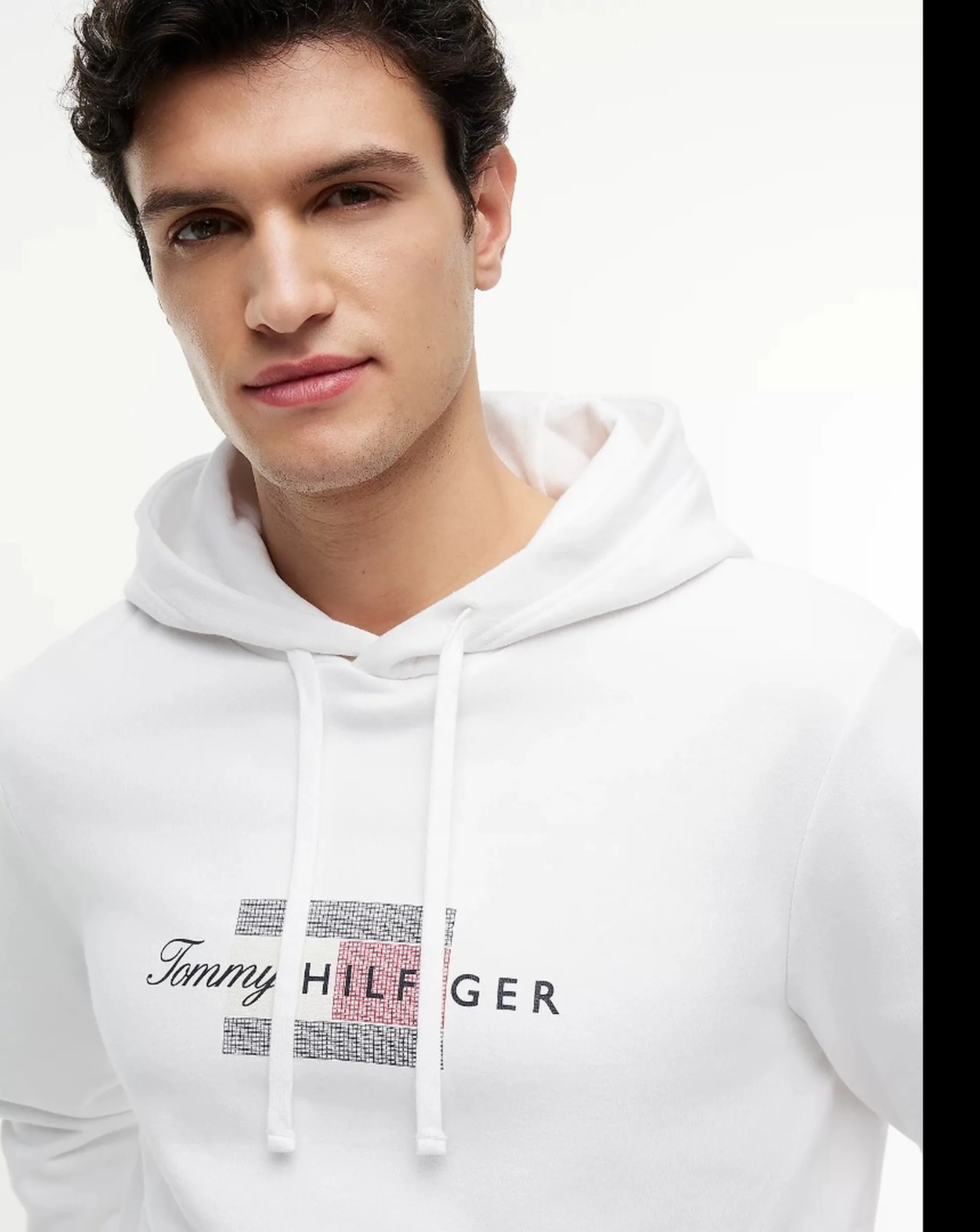 Tommy Hilfiger B' Flag Hoodie' White Mw0Mw43220 184315