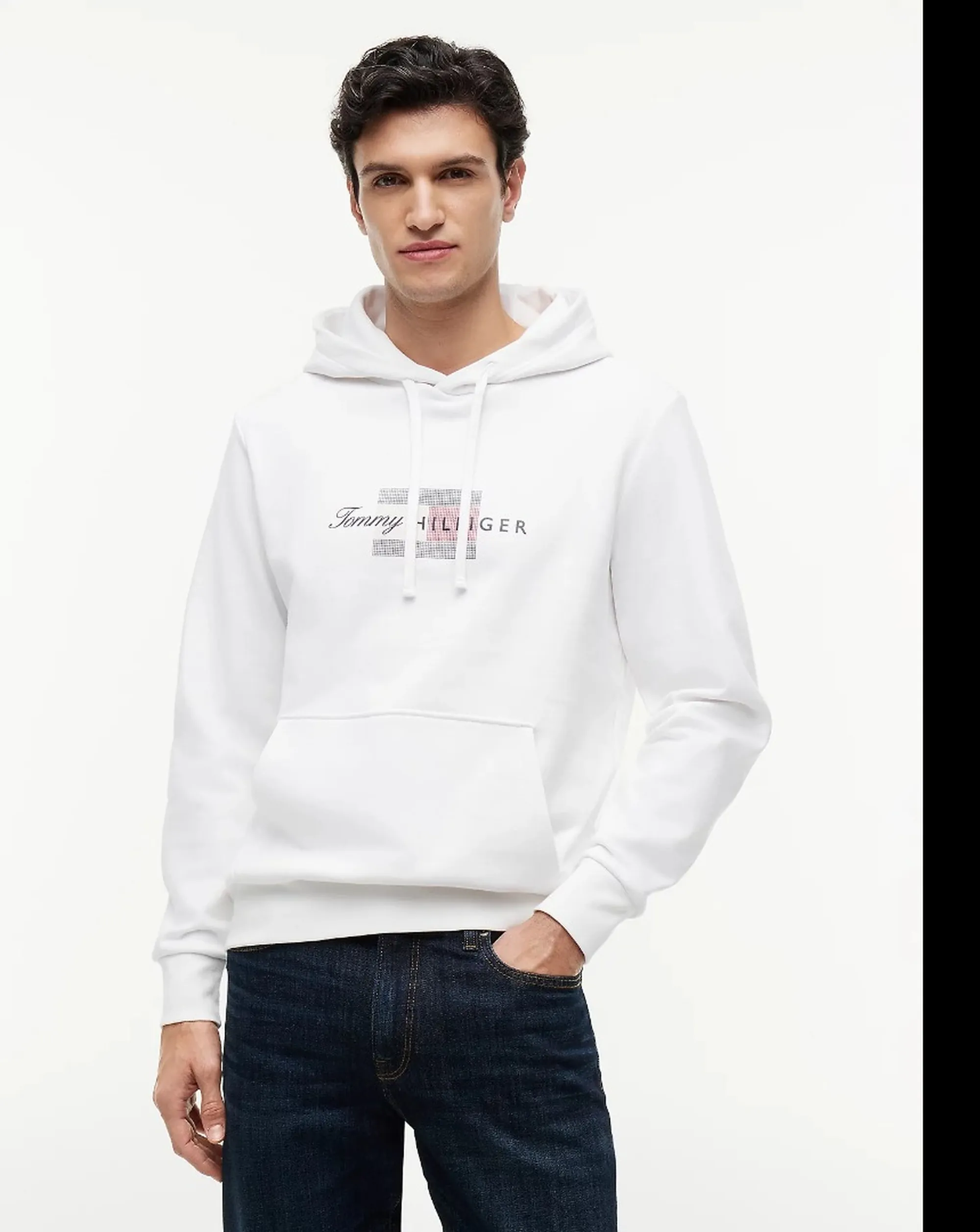 Tommy Hilfiger B' Flag Hoodie' White Mw0Mw43220 184317