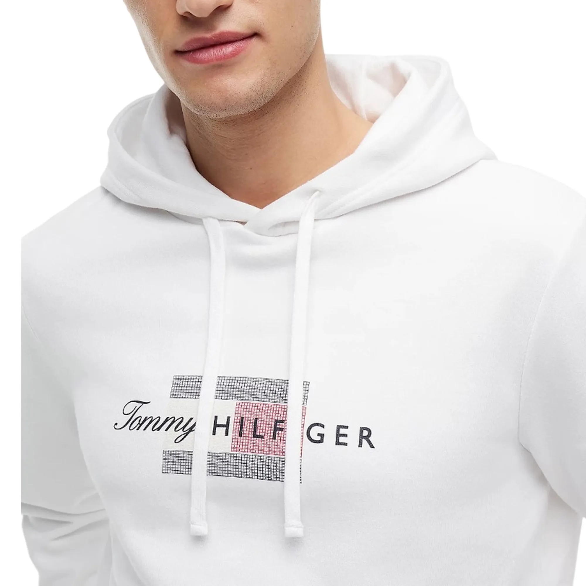 Tommy Hilfiger Felpa  Flag Bianco Mw0Mw43220 184779