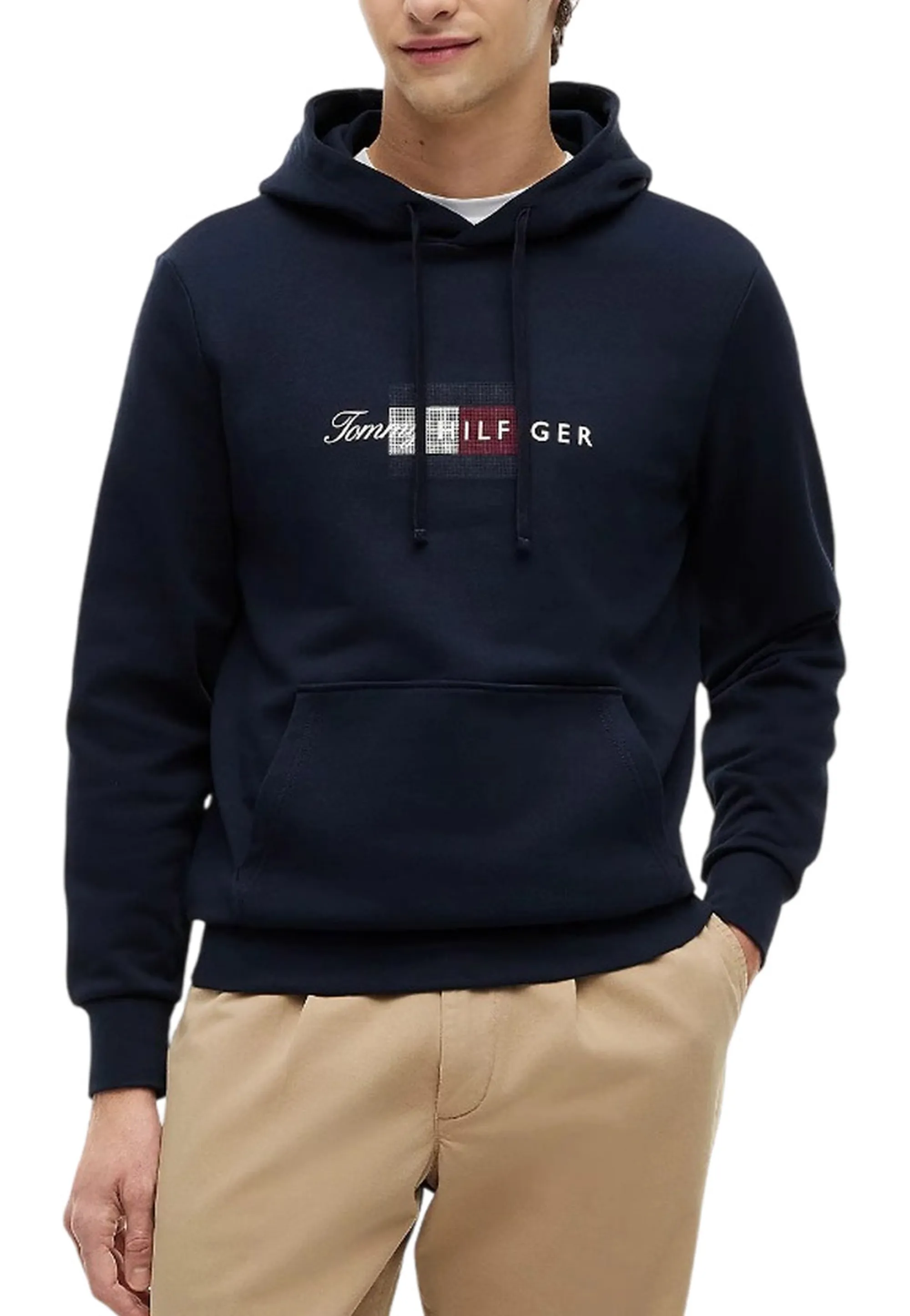 Tommy Hilfiger Felpa  Flag Blu Scuro Mw0Mw43220 184772