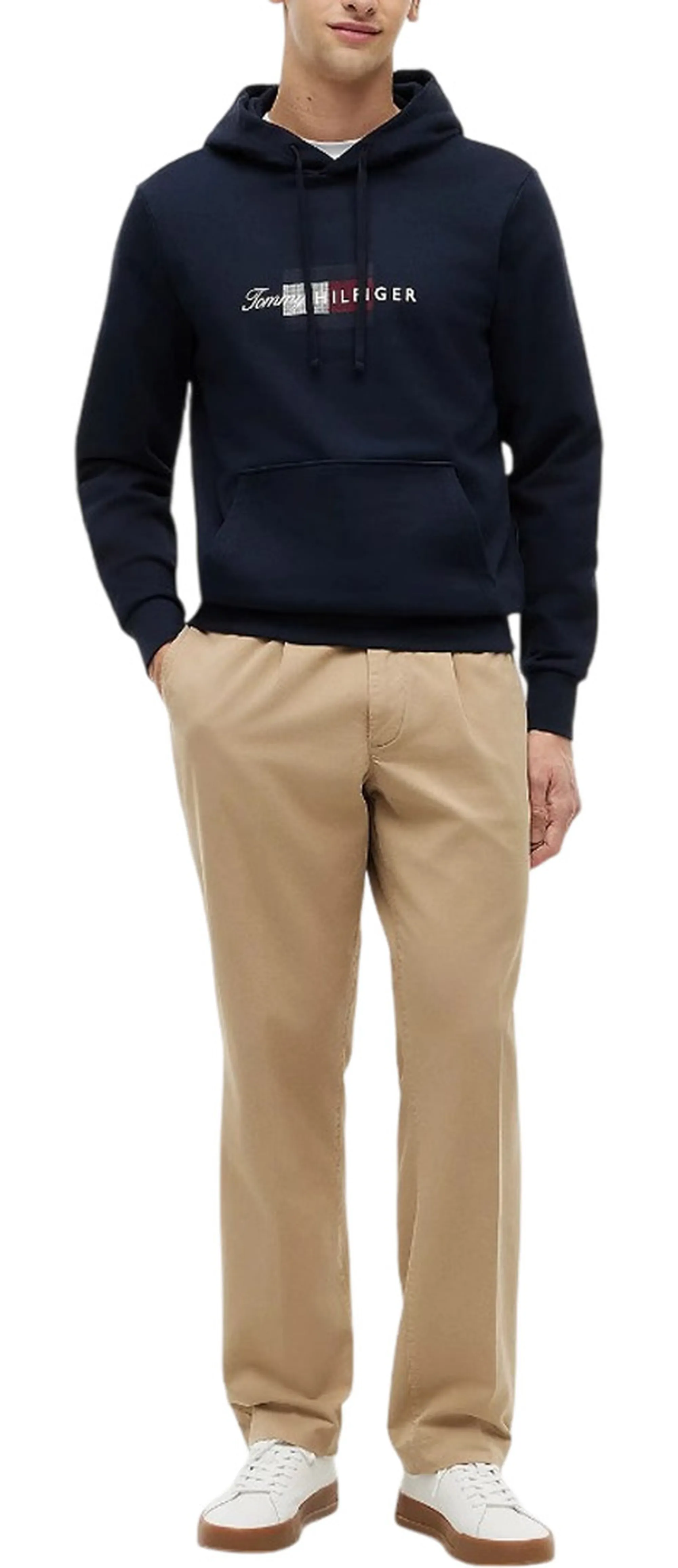 Tommy Hilfiger Felpa  Flag Blu Scuro Mw0Mw43220 184774