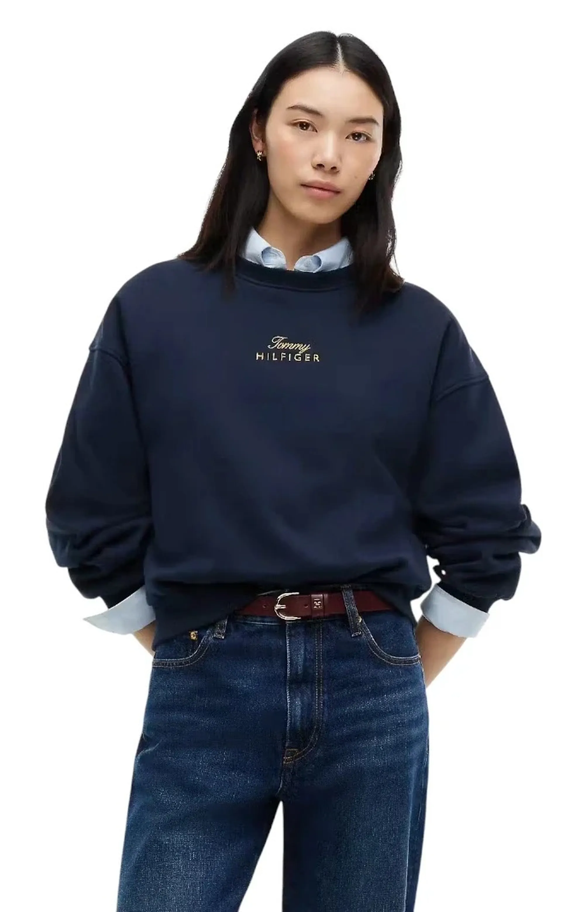 Tommy Hilfiger B'Gold  Sweater' Blu Ww0Ww51724 193156
