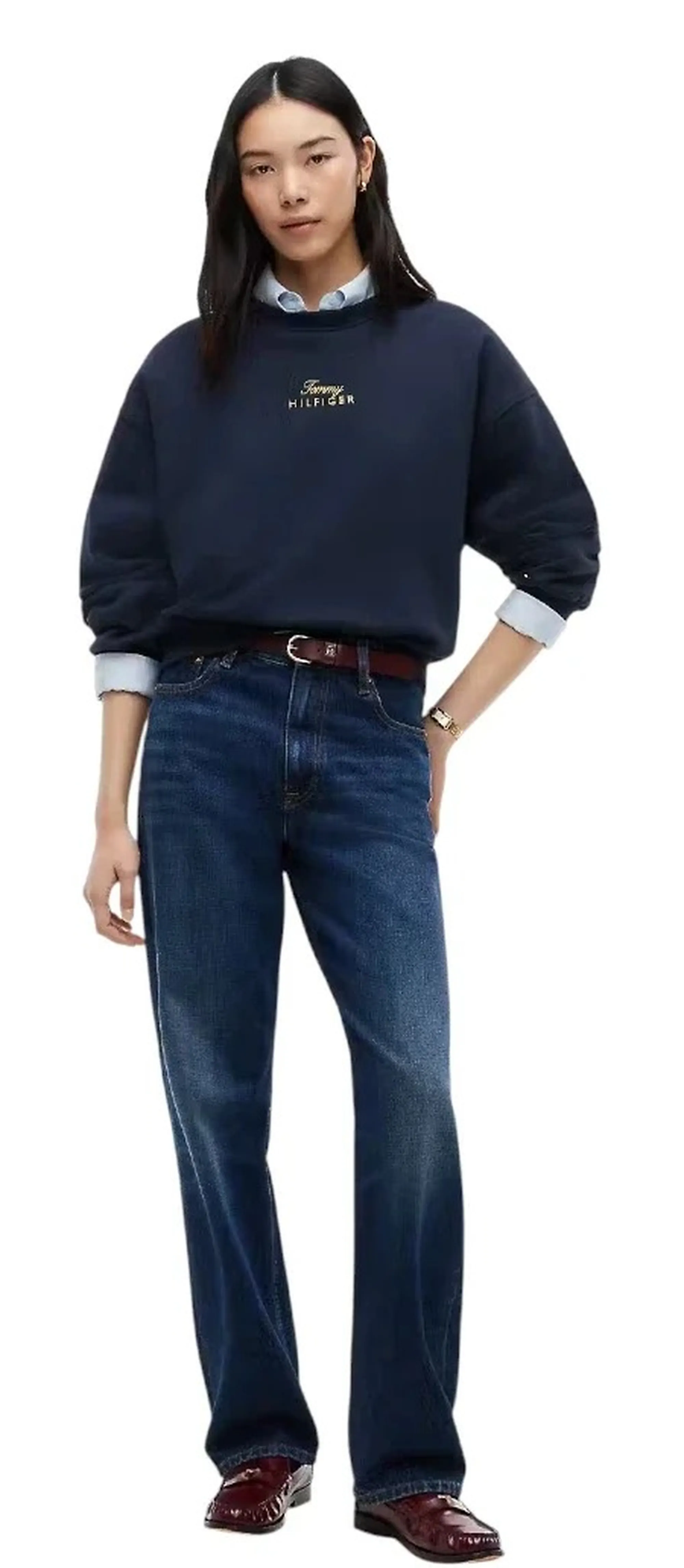 Tommy Hilfiger B'Gold  Sweater' Blu Ww0Ww51724 193157
