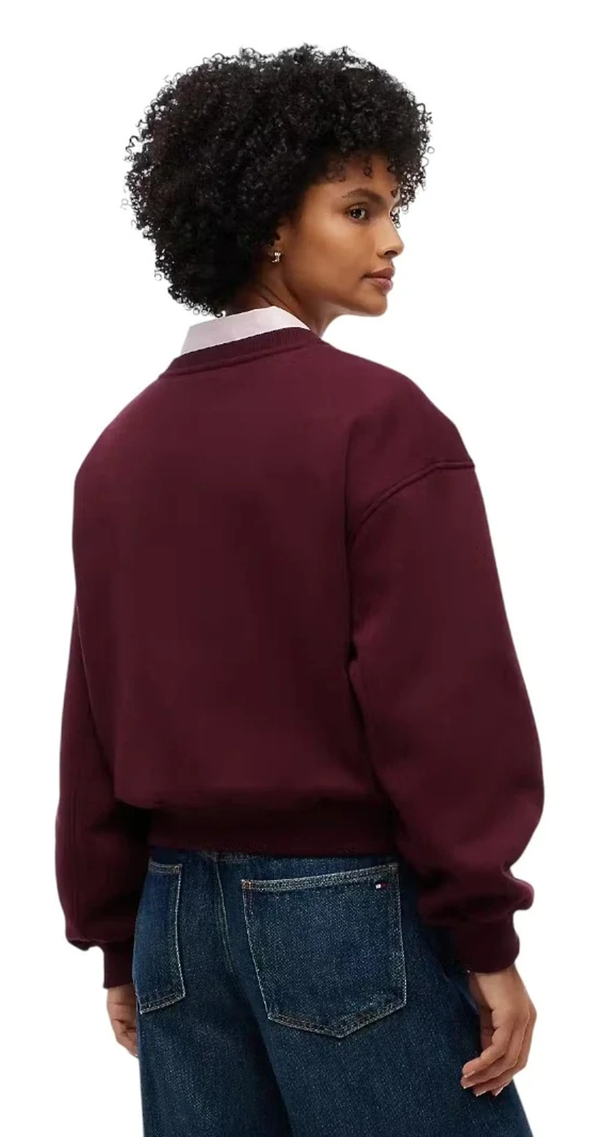 Tommy Hilfiger B'Gold  Sweater' Burgundy Ww0Ww51724 193159